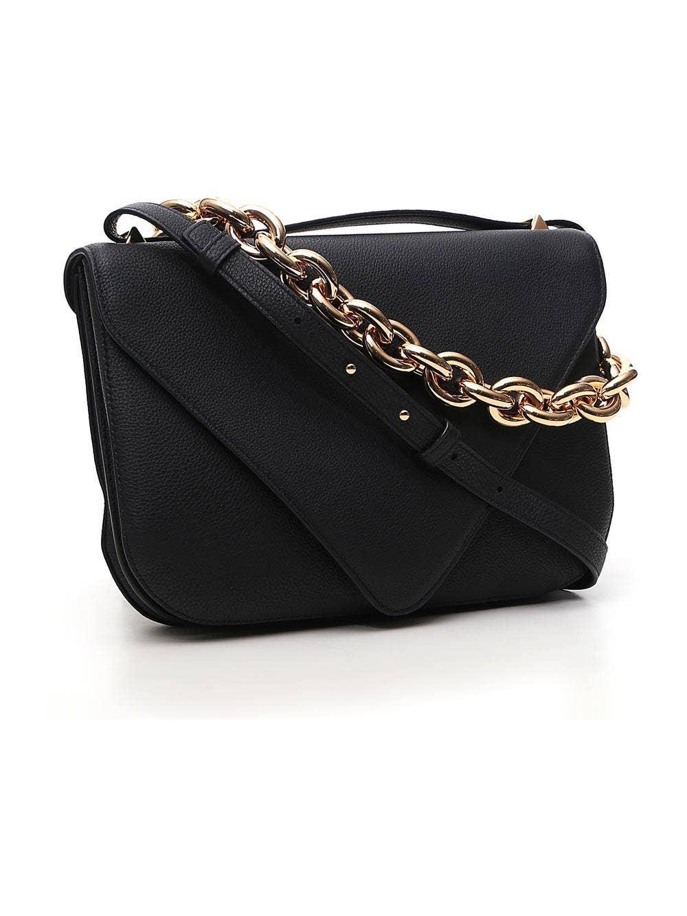 Shop Bottega Veneta Shoulder Strap Bag In Black