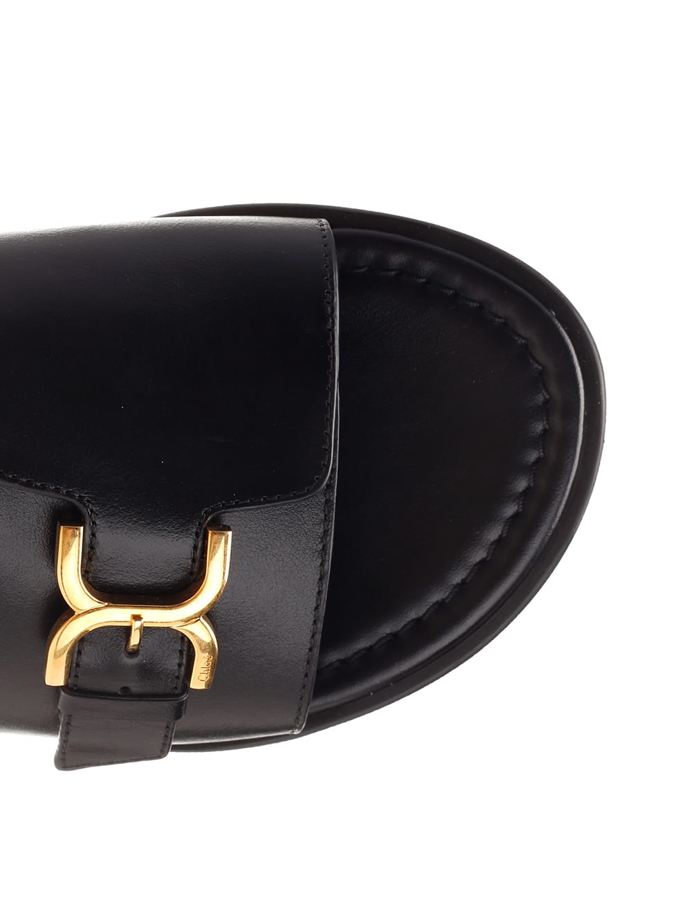 Shop Chloé Marcie Sabot In Black