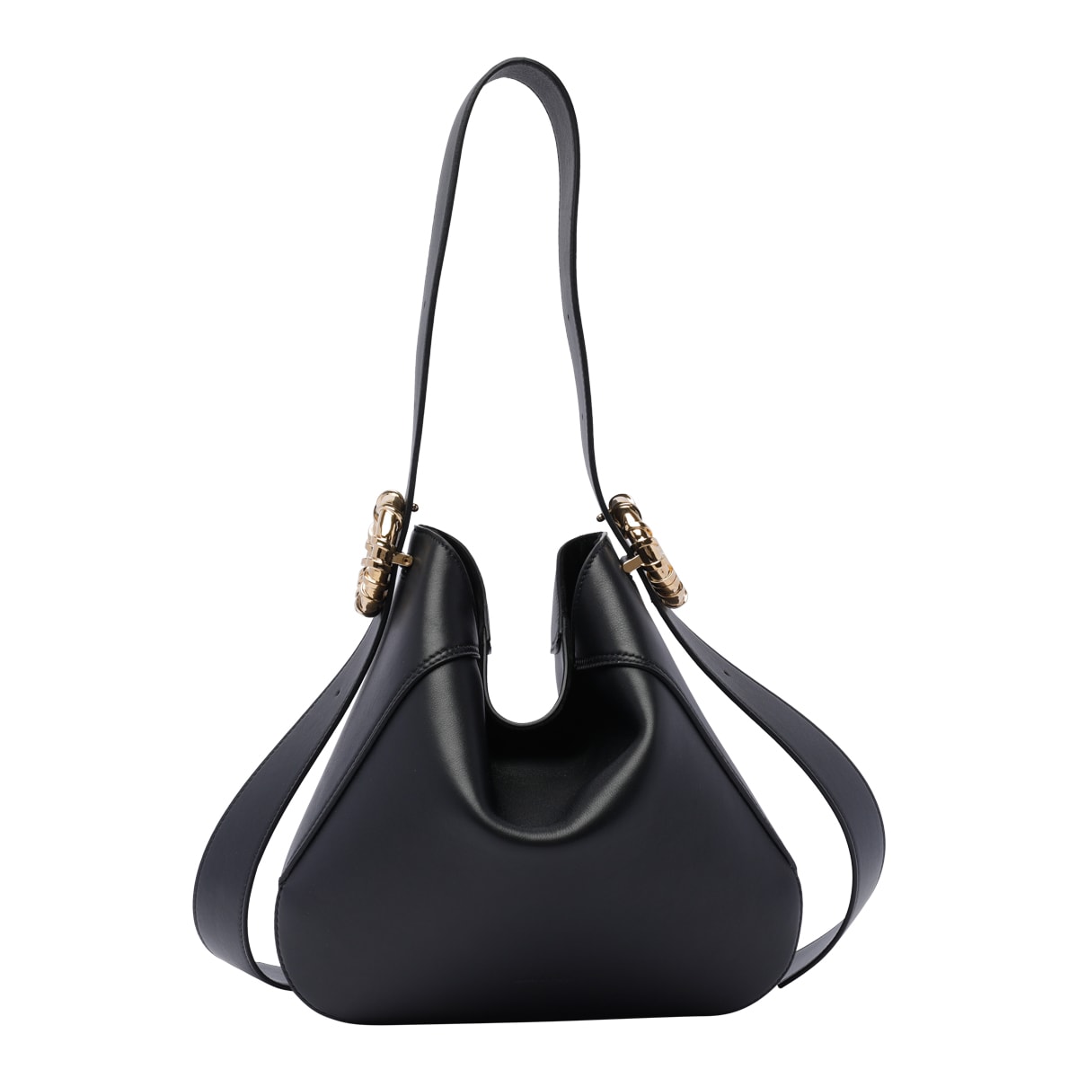 Shop Lanvin Melodie Hobo Bag In Black