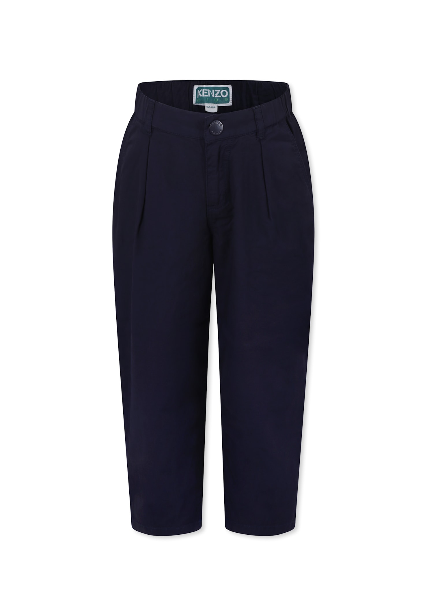 Kenzo Blue Trousers For Boy With Logo In Blue
