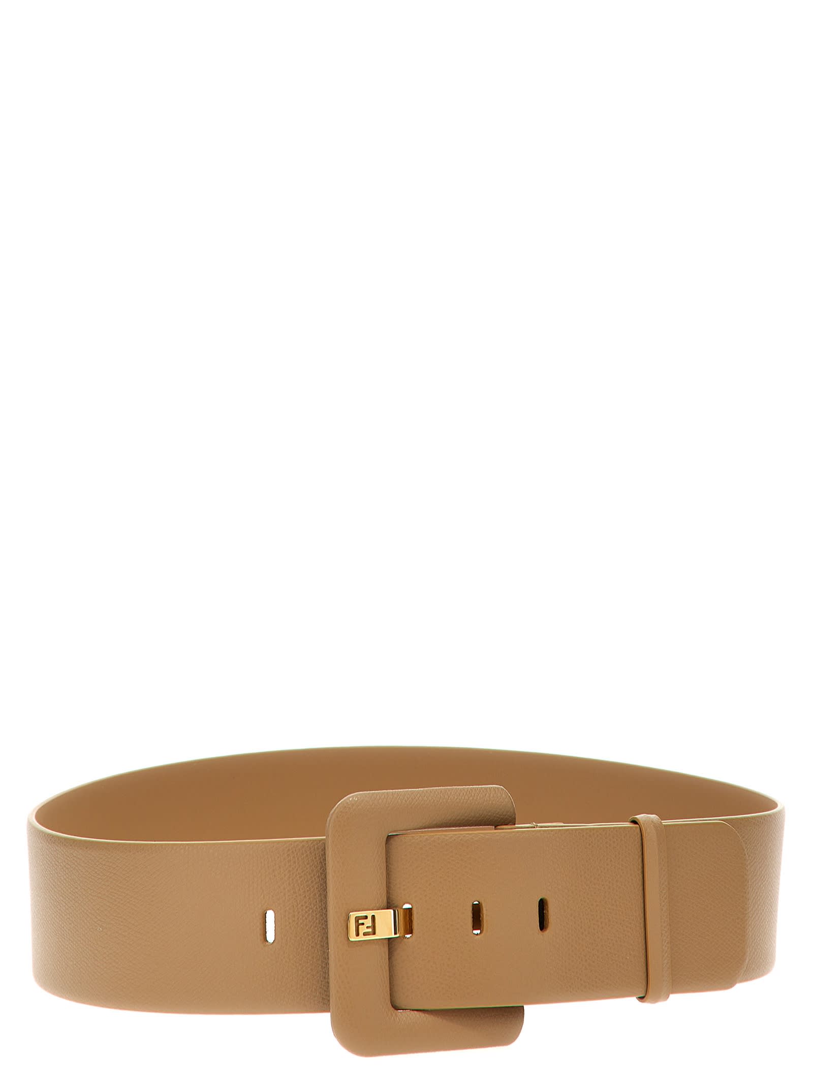 Shop Fendi Fovere  Belt In Brown