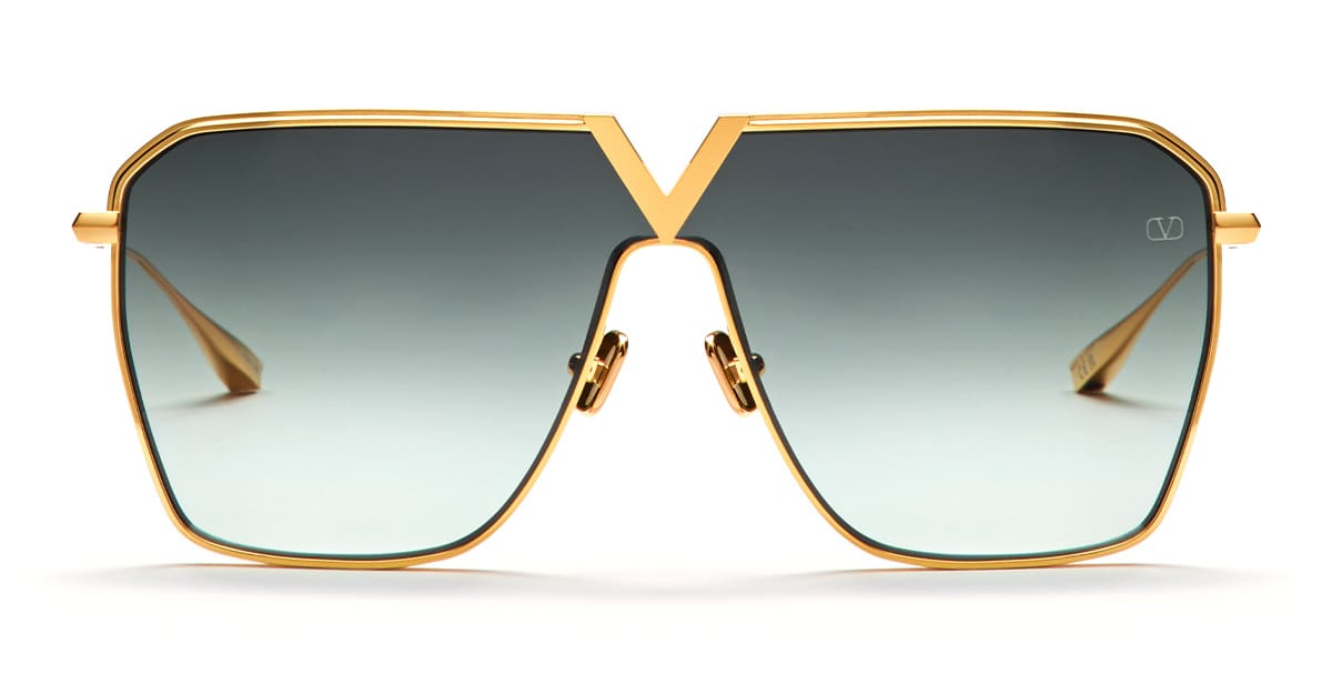 V-goldshield - 18k Gold Sunglasses