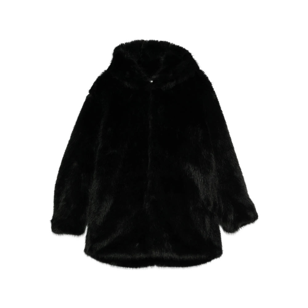 Tonywack Hooded Coat In Black