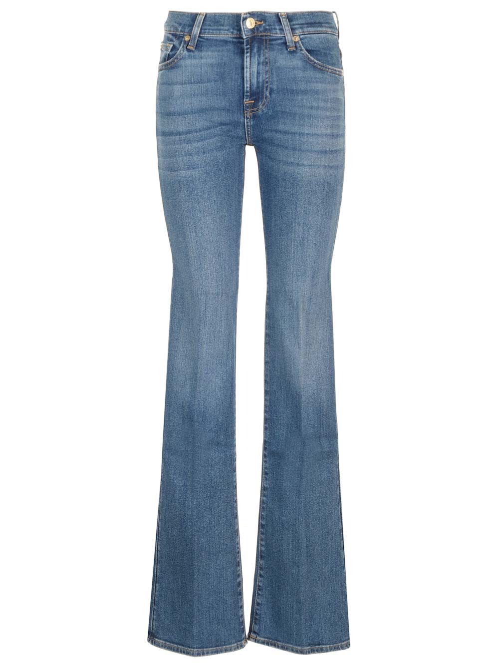 Shop 7 For All Mankind Soho Boot Cut Jeans In Blue