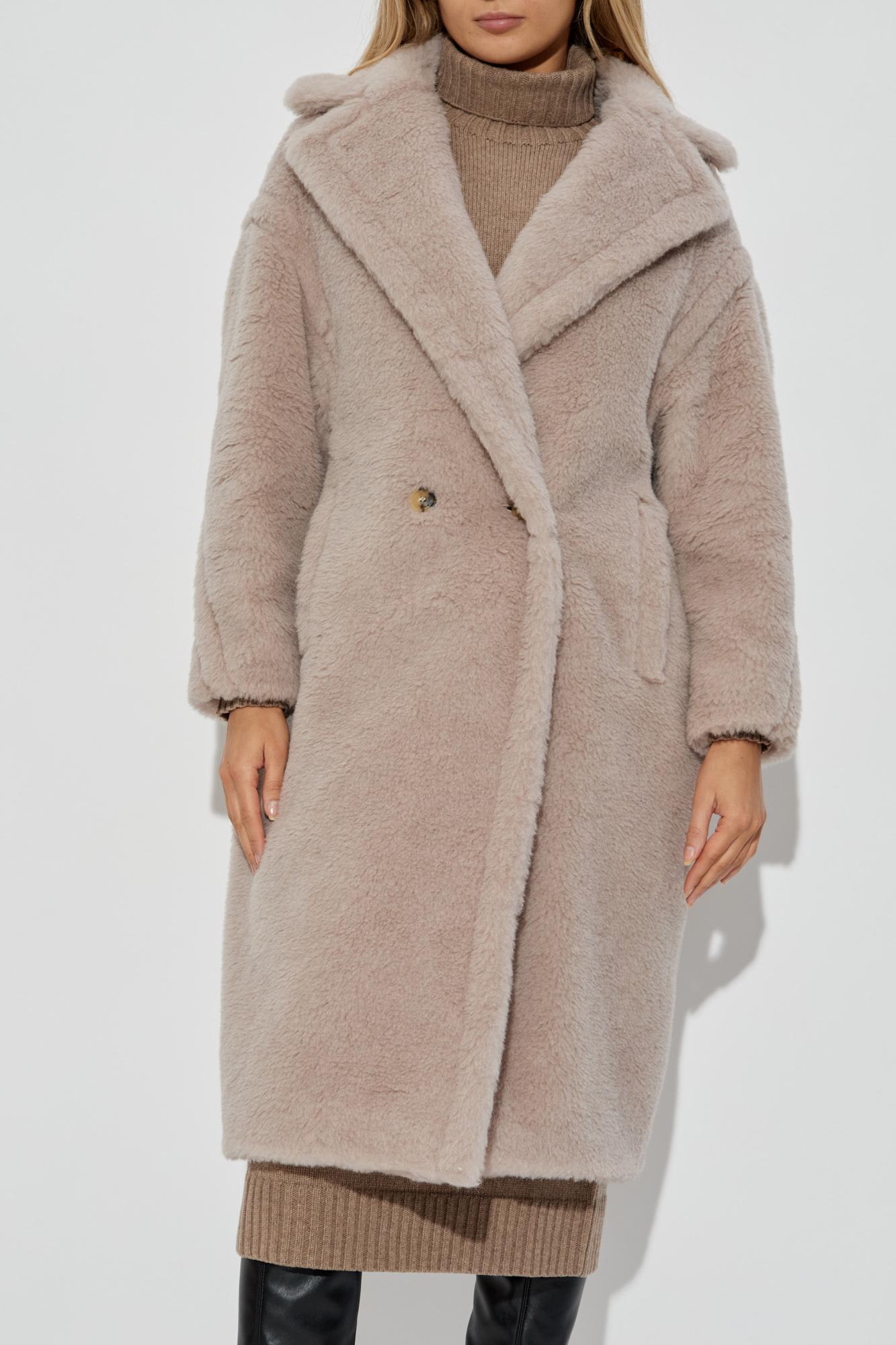 Max Mara Wool Coat Tedgirl In Neutral
