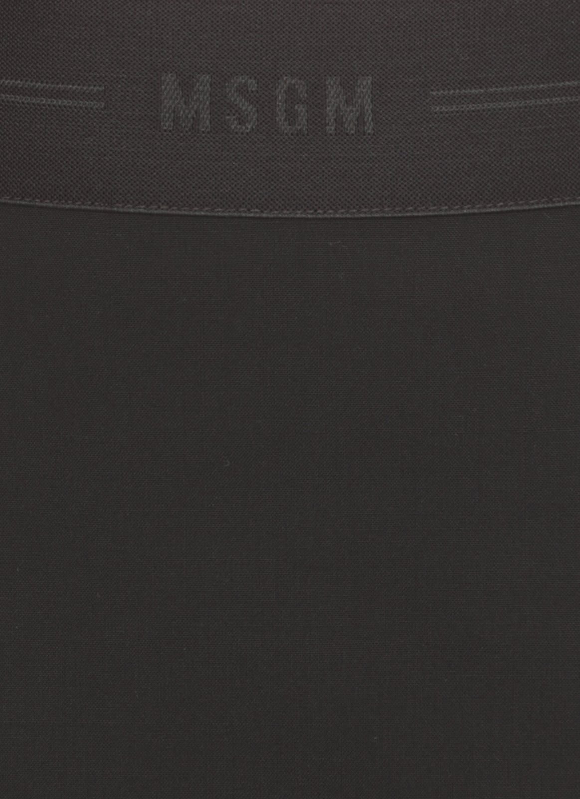 Msgm High-waist Logo-jacquard Midi Skirt In Black