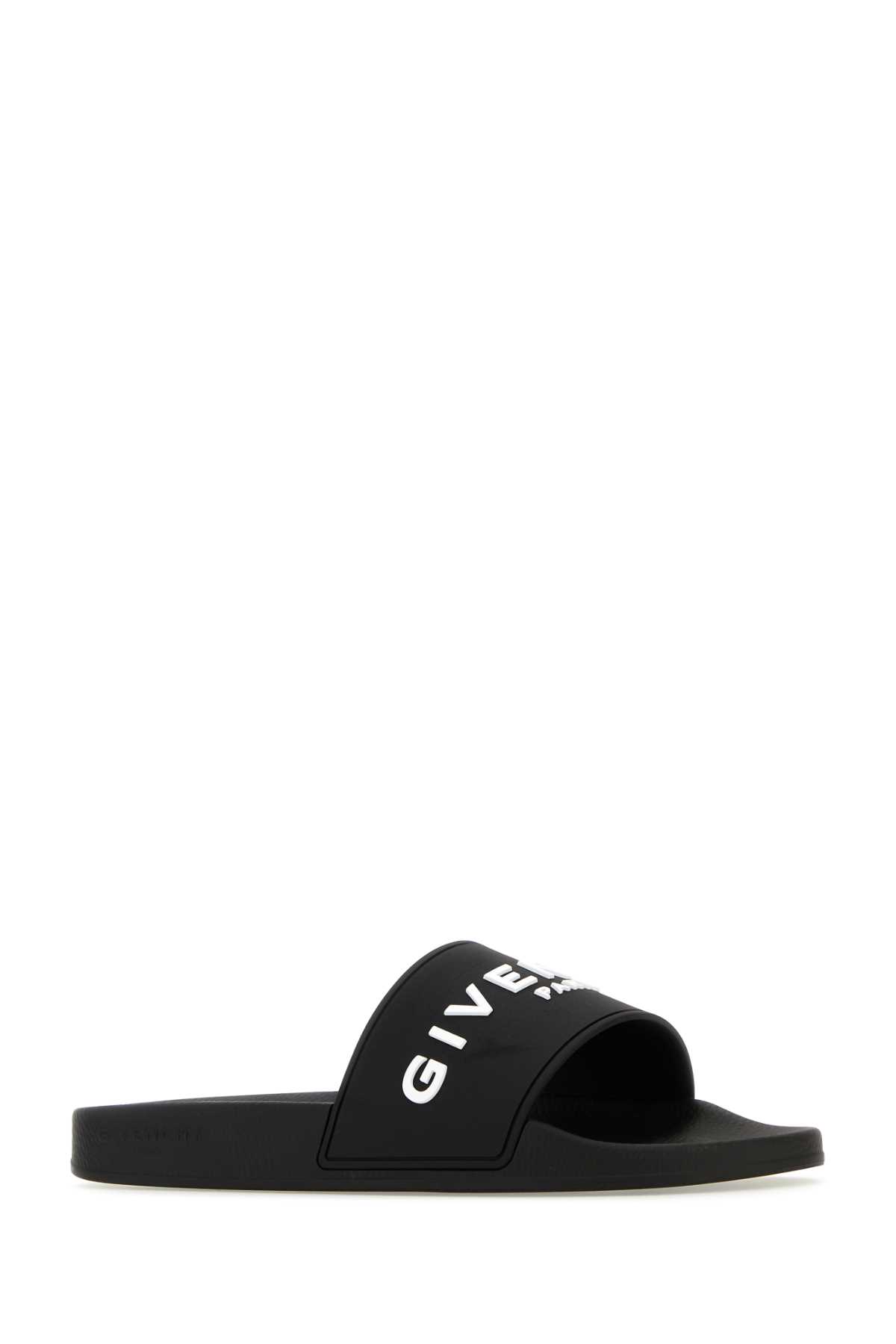 Givenchy Black Rubber Slippers