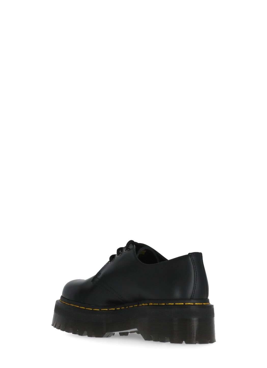 Dr. Martens 1461 Quad Platform Leather Shoes In Black