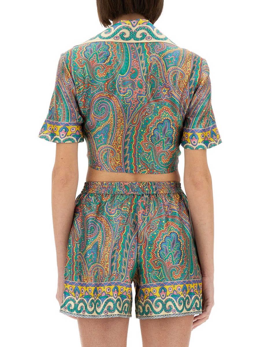 Etro Paisley Shirt In Multicolour