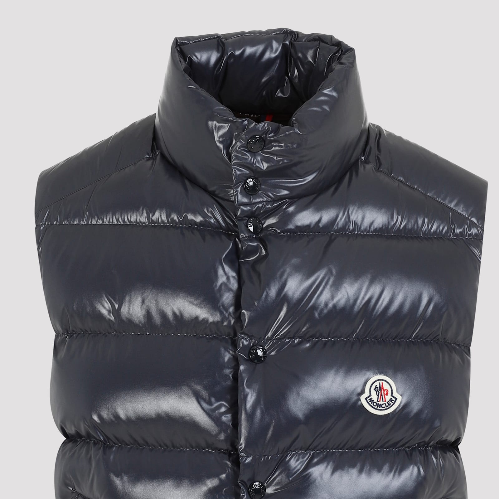 Shop Moncler Tibb Vest In Navy