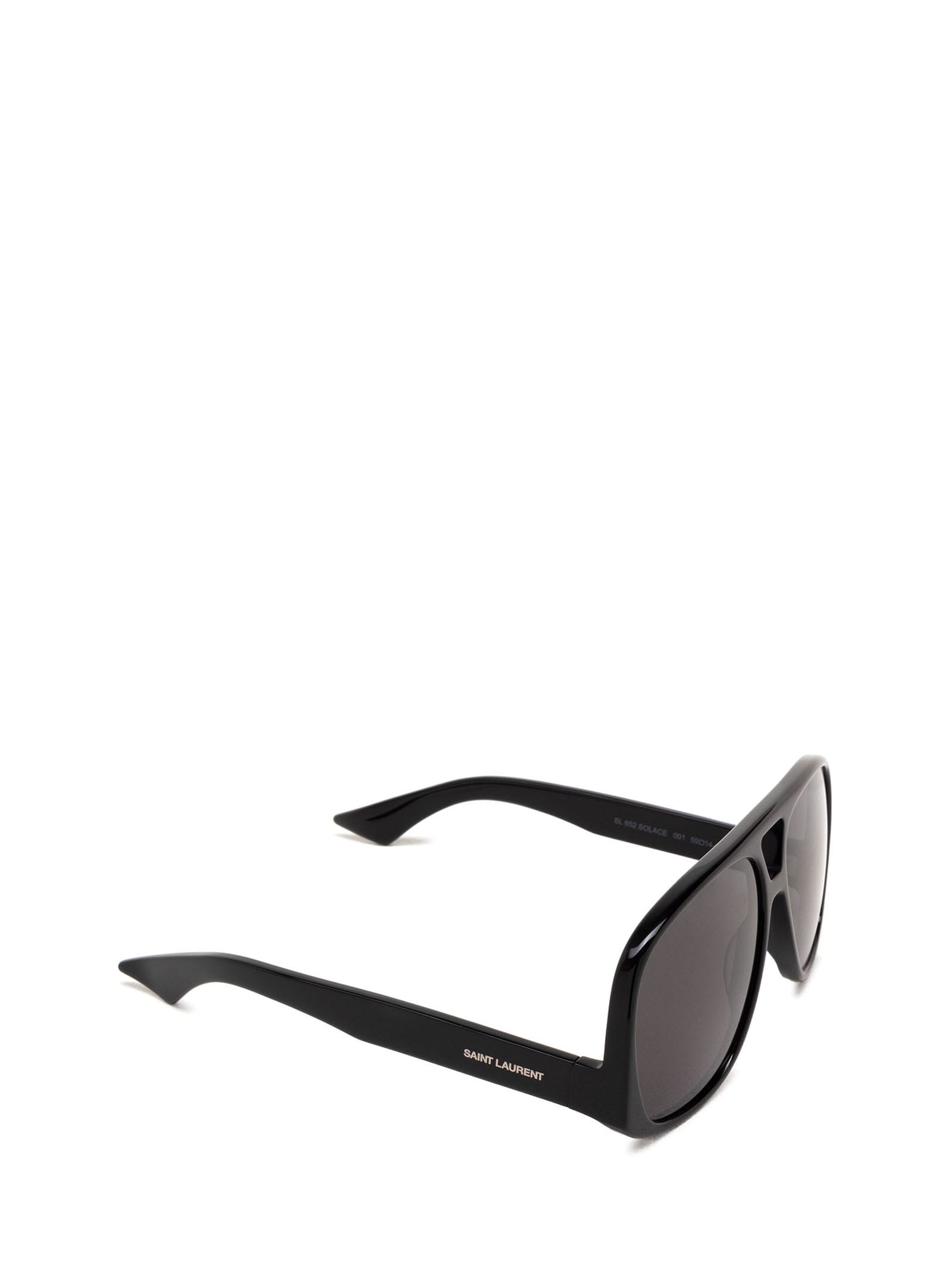 Shop Saint Laurent Sl 652 Black Sunglasses