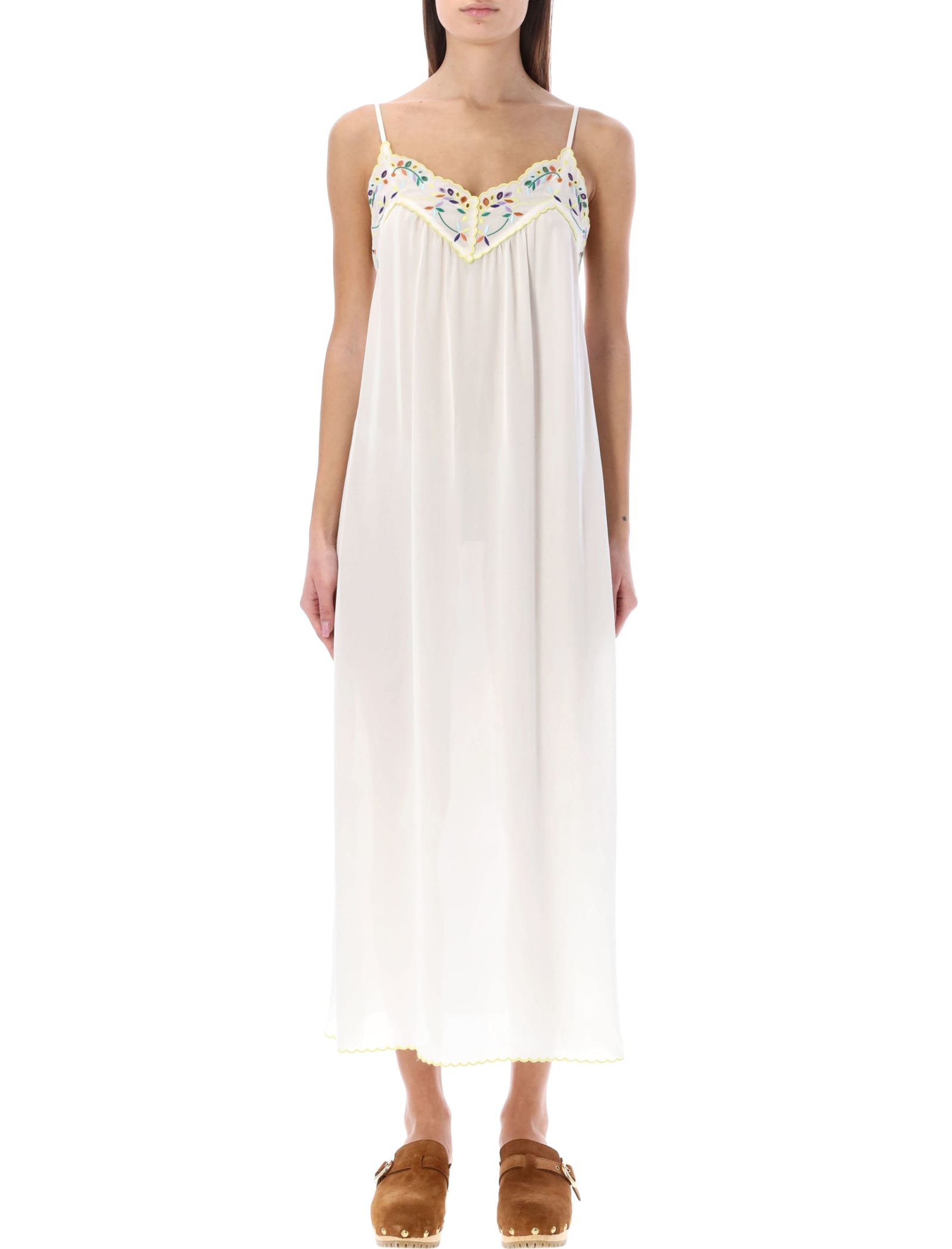 SEE BY CHLOÉ EMBROIDERED SLIP DRESS