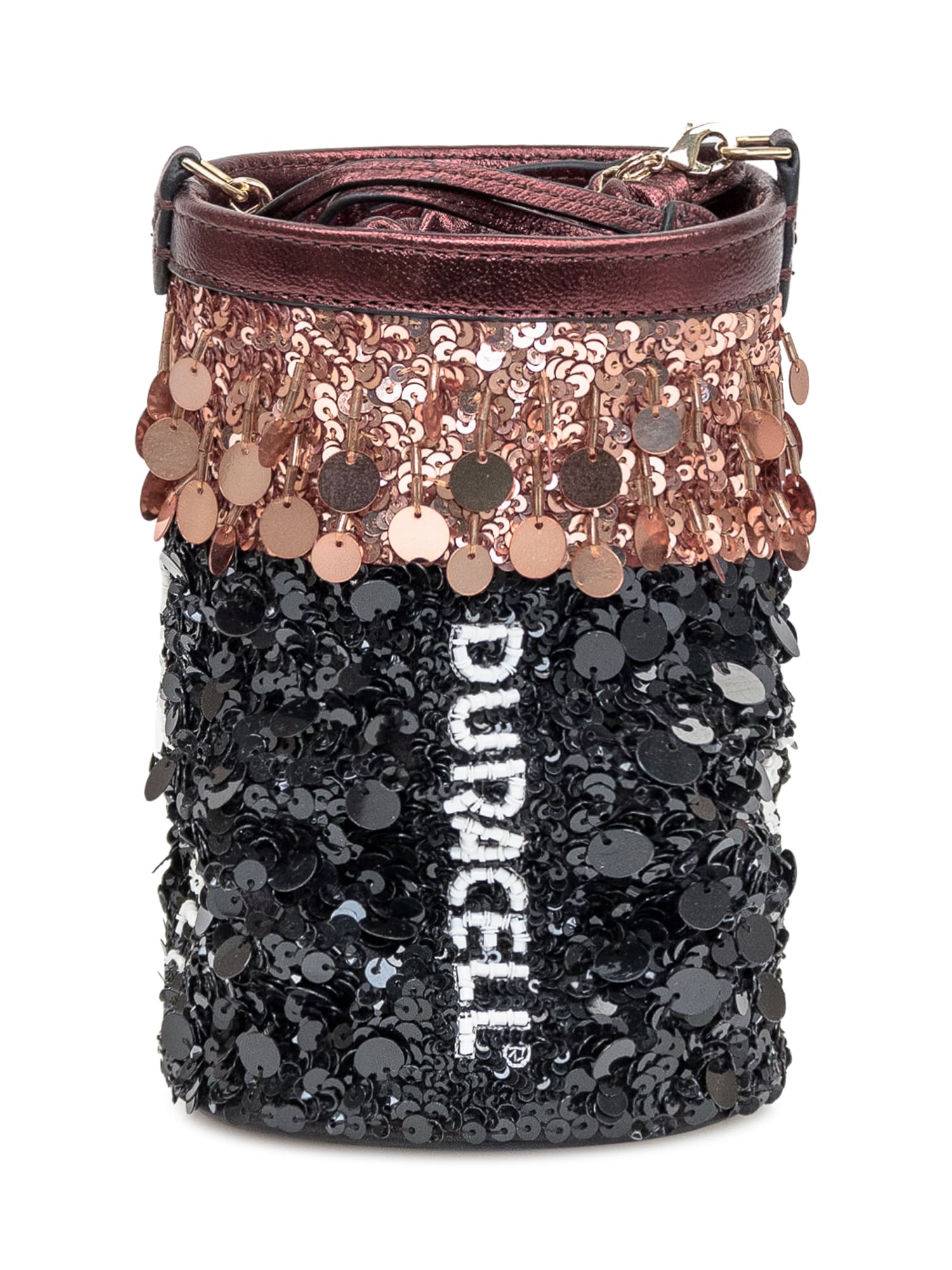 Shop Anya Hindmarch Bucket Bag Duracell In Black