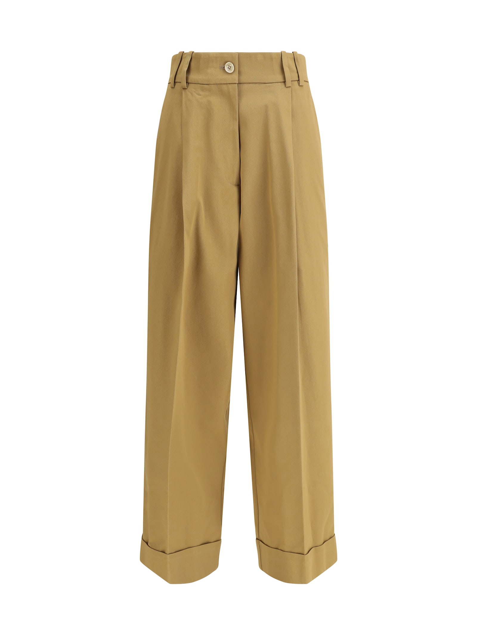 P.a.r.o.s.h P. A.r. O.s. H. Cedro Trousers In Cotton In Brown