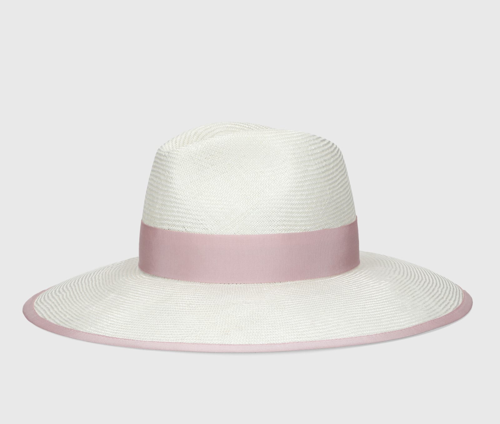 Shop Borsalino Sophie Parasisol In White, Rose Hat Band