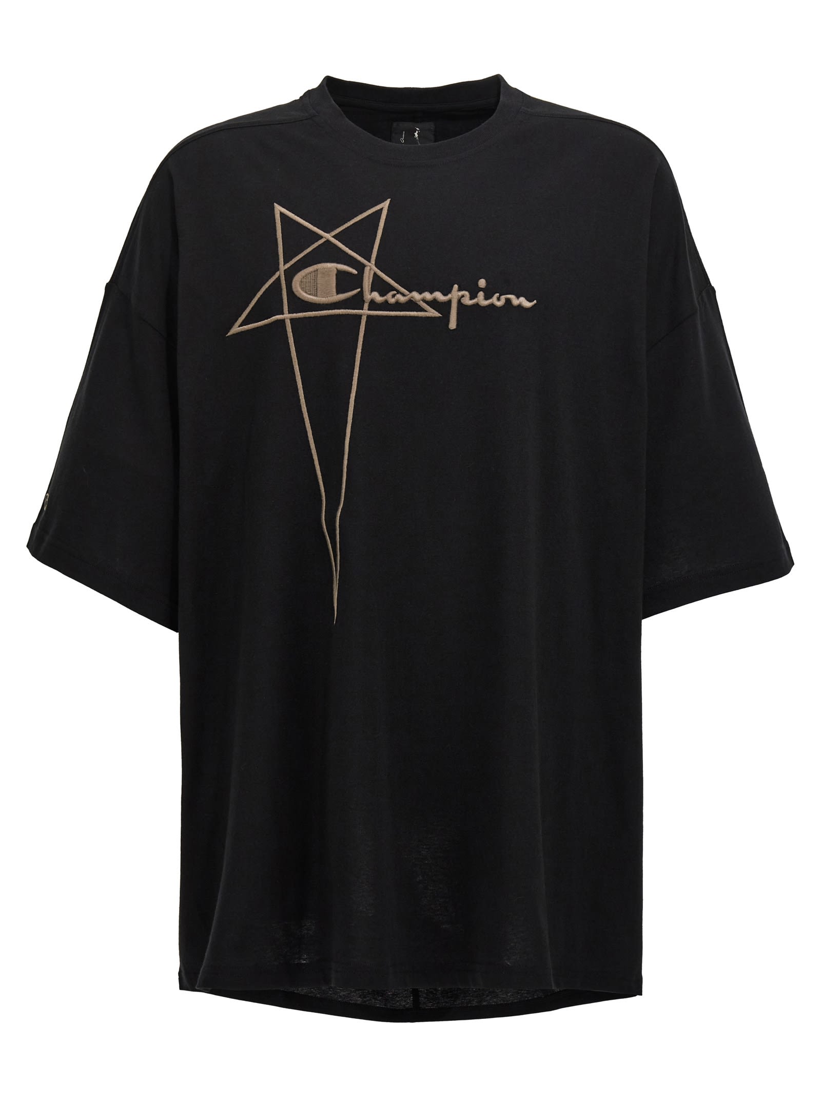 Shop Rick Owens X Champion Tommy T T-shirt In Black