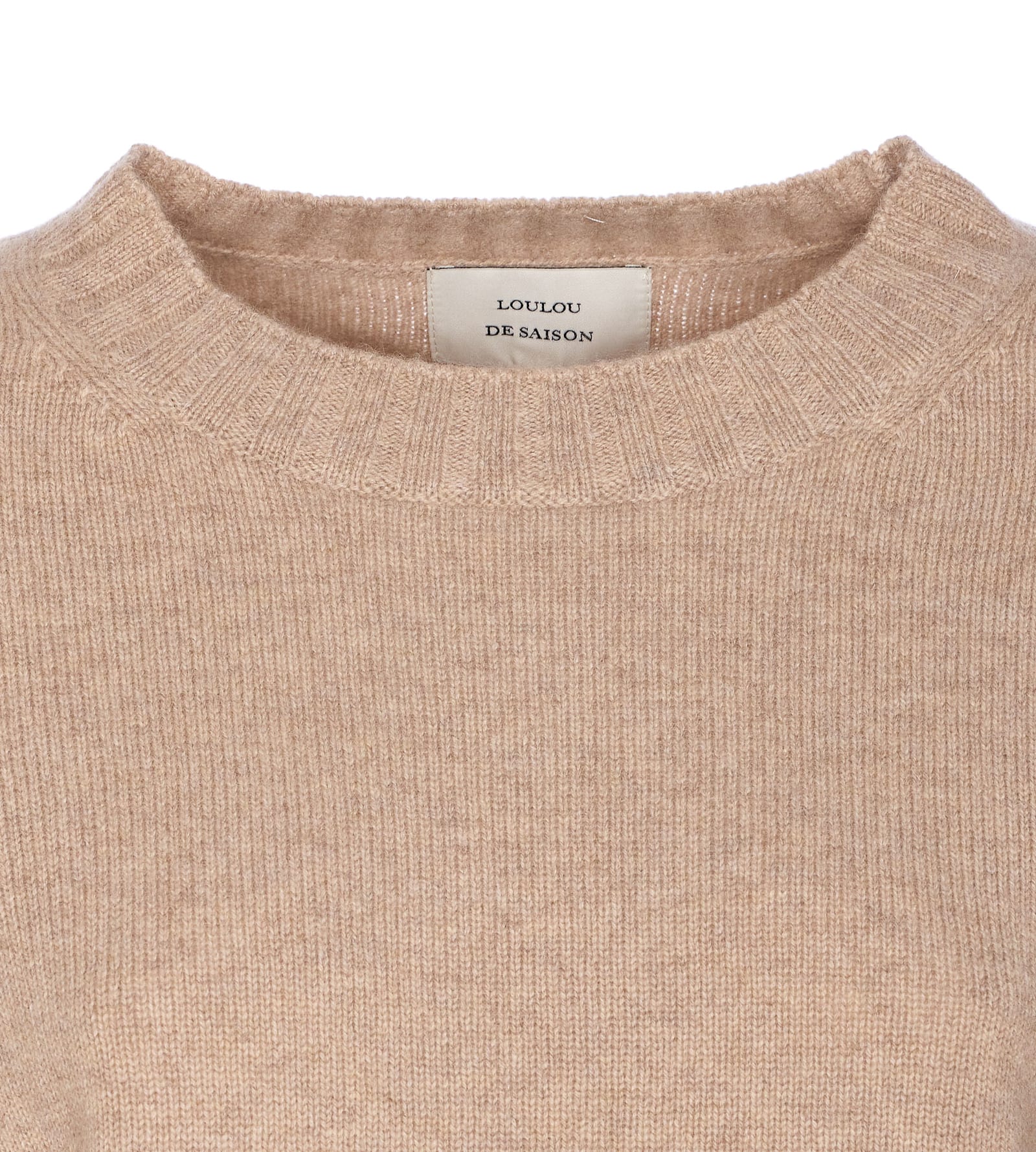 Loulou Studio Crewneck Knitwear Long Sleeves In Sand