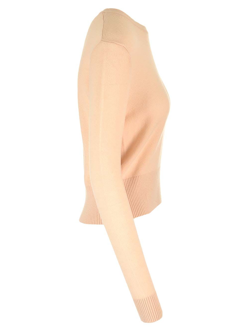 Shop Forte Forte Cashmere Wool Gauze Sweater In Rose