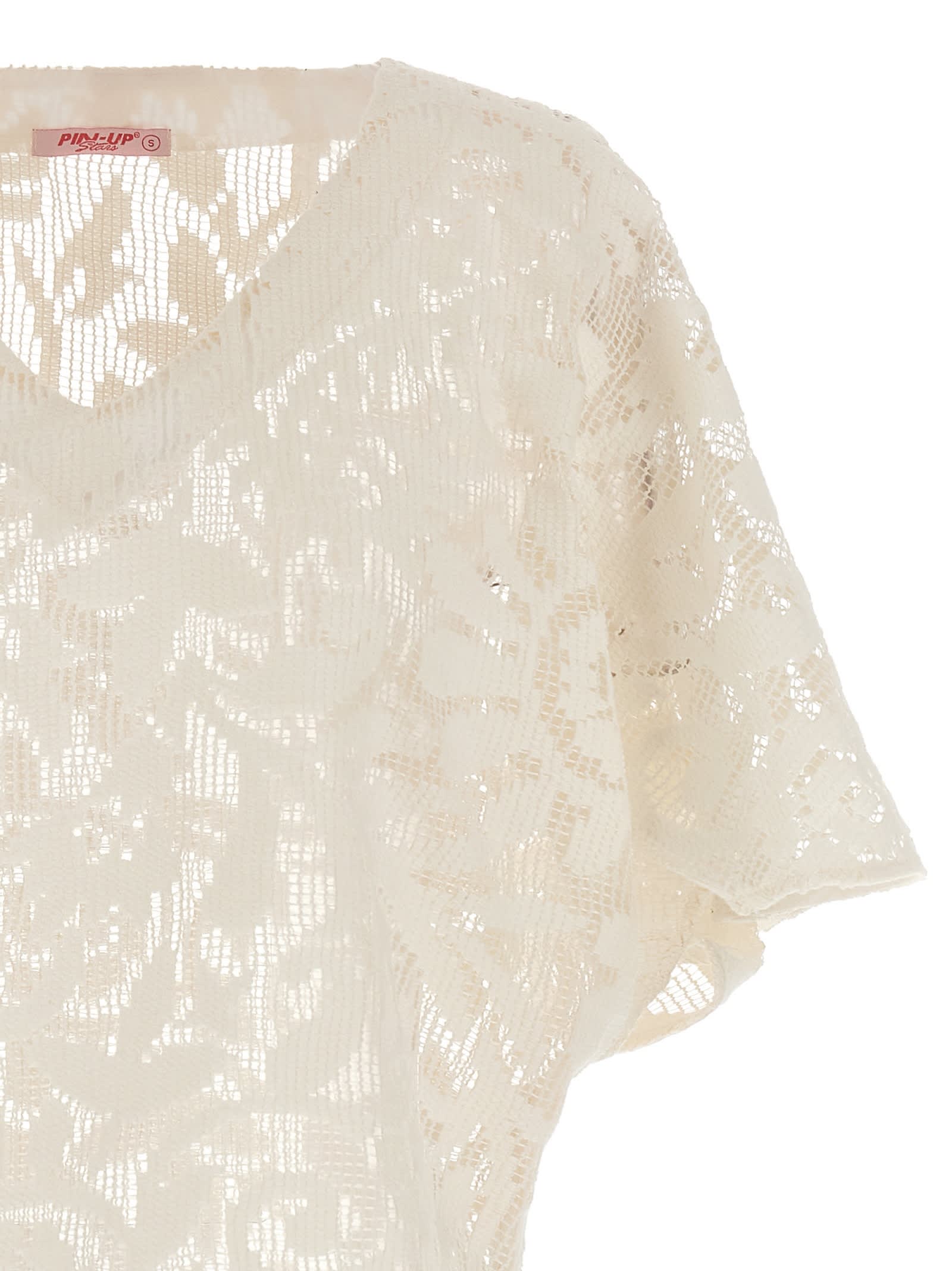 Pin Up Stars Pin-up Stars Macramé Blouse