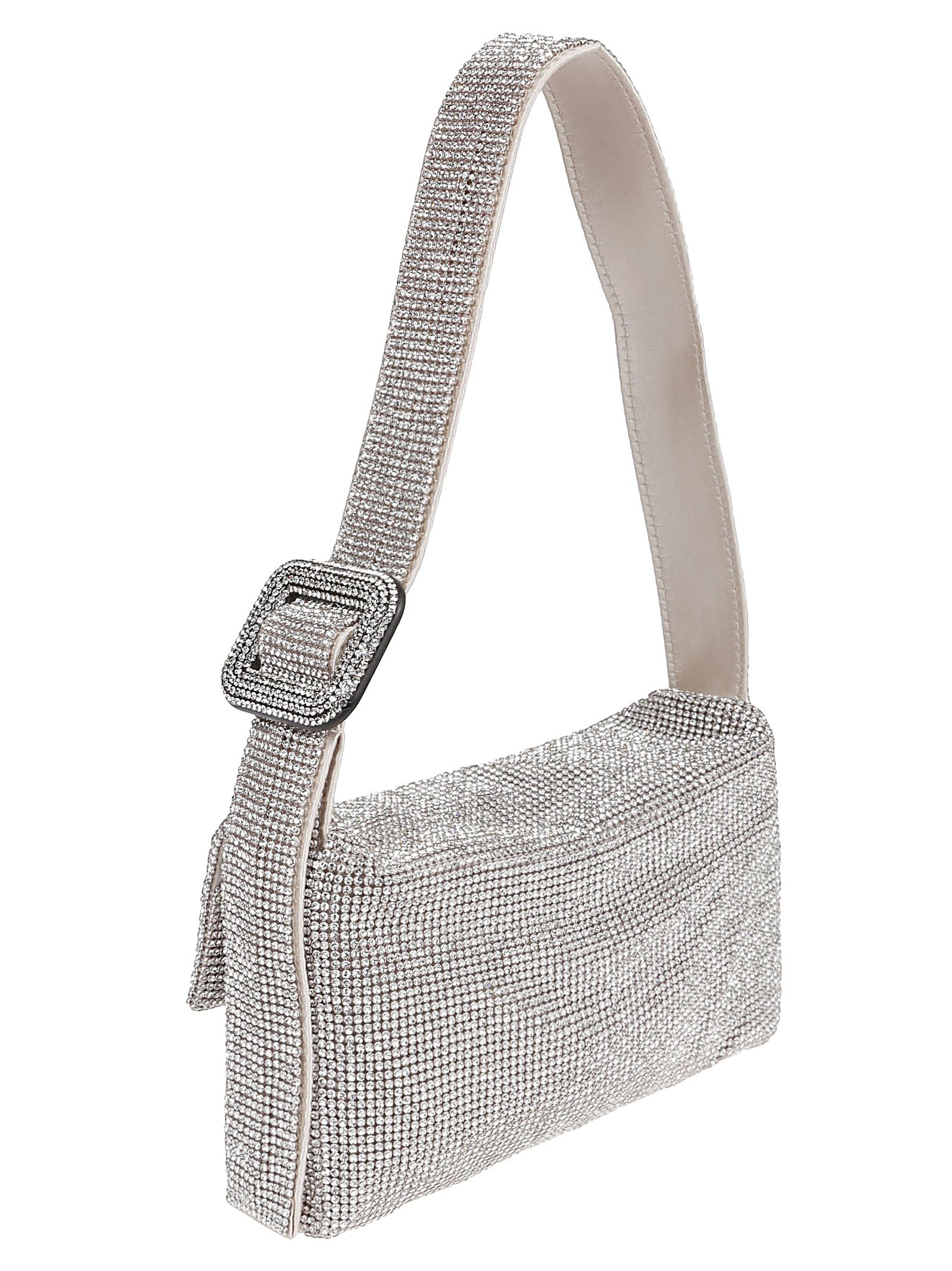 Shop Benedetta Bruzziches Vitty La Mignon Bag In Crystal On Silver