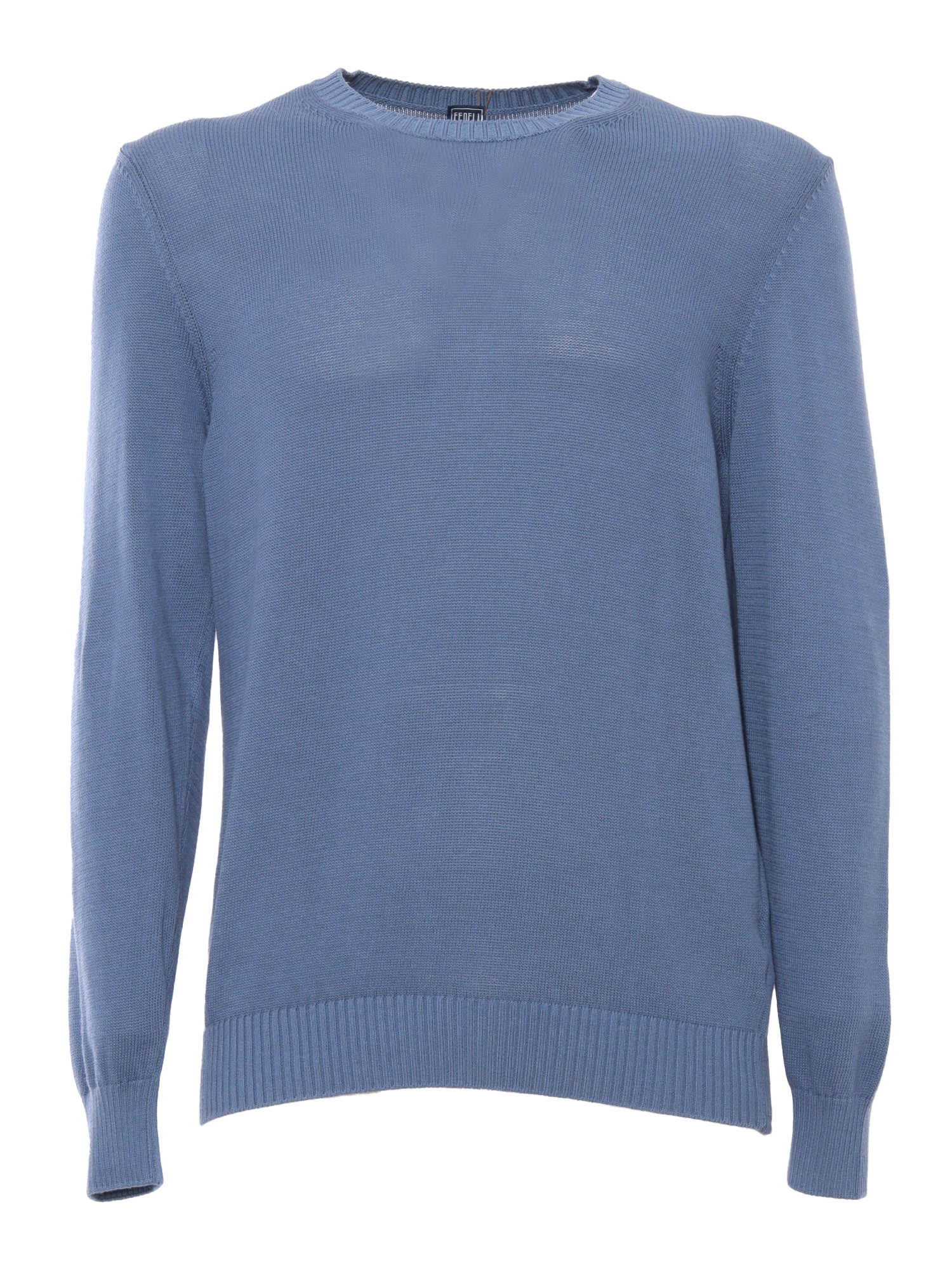 Shop Fedeli Light Blue Sweater