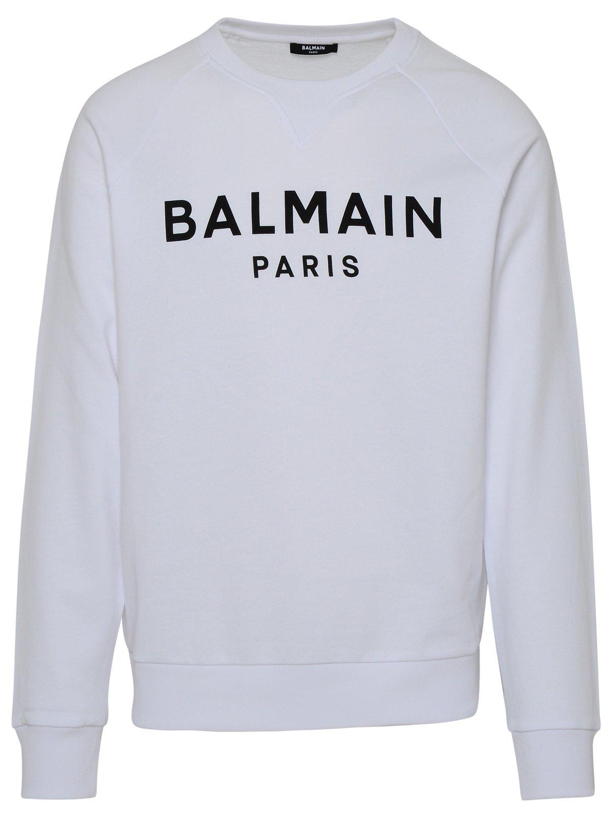Balmain Logo Printed Crewneck Sweater
