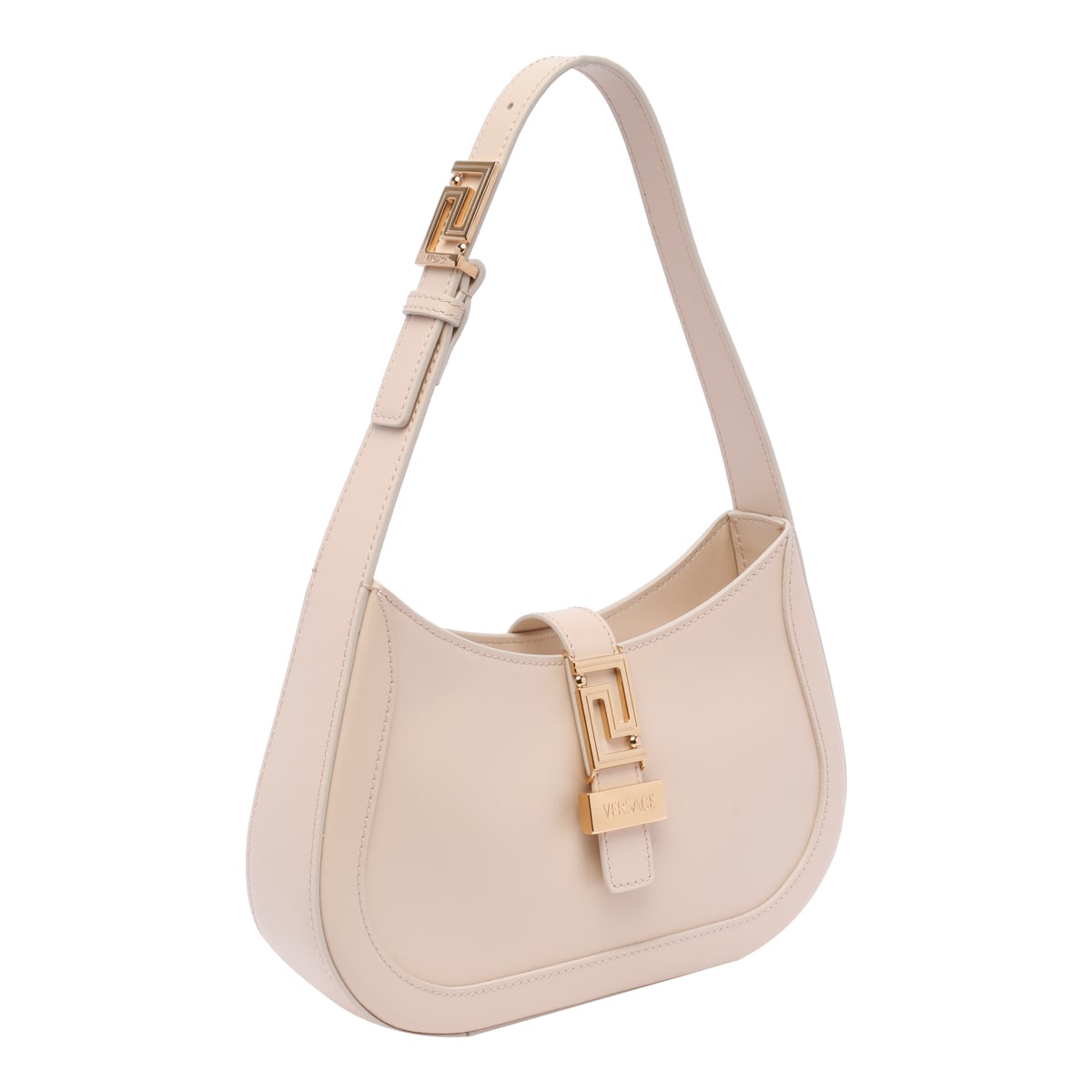 Shop Versace Greca Goddess Shoulder Bag In Pink