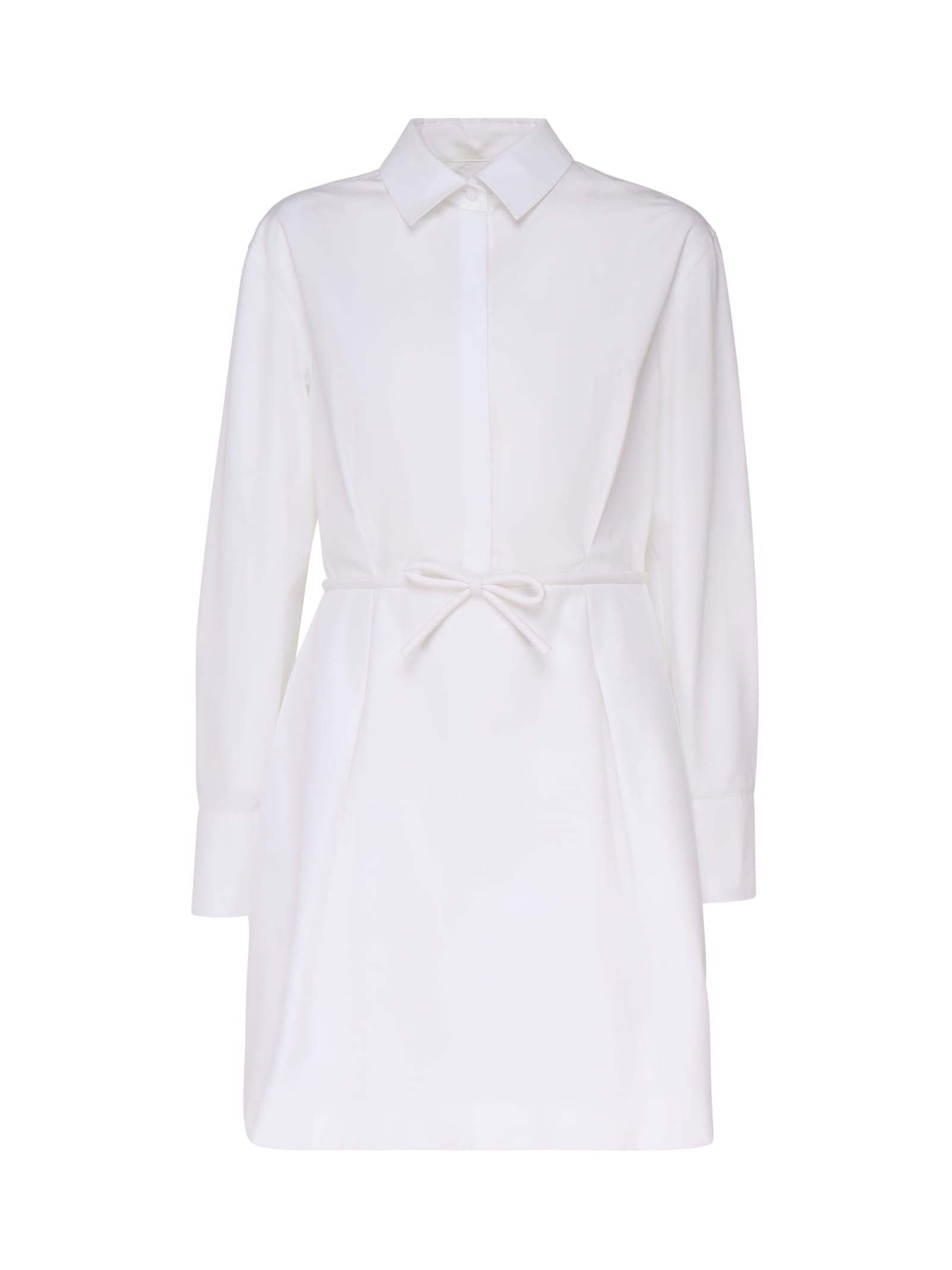 Shop Valentino Chemisier Cotton Dress