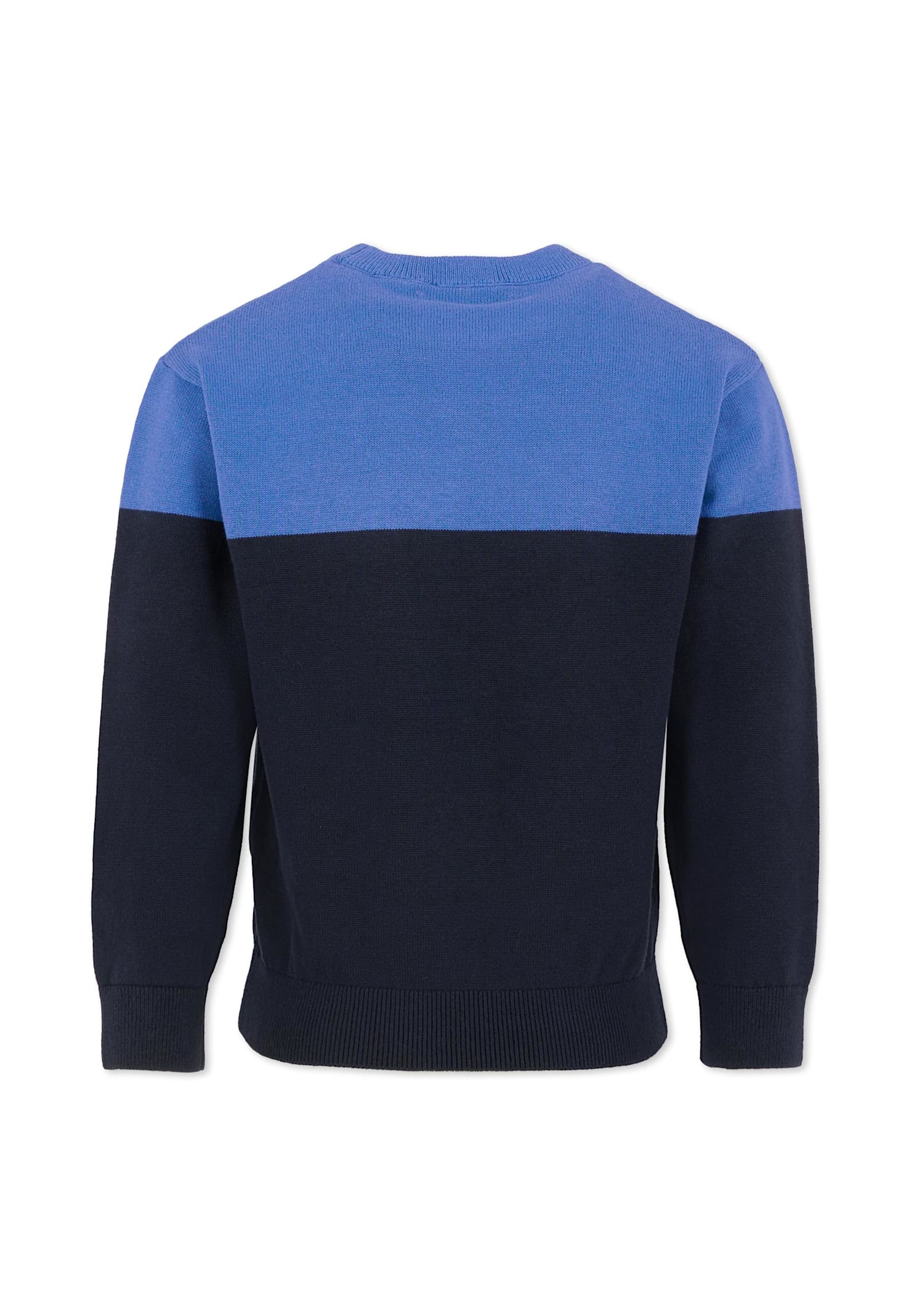 Timberland Blue Sweater For Boy With Patch In Blue