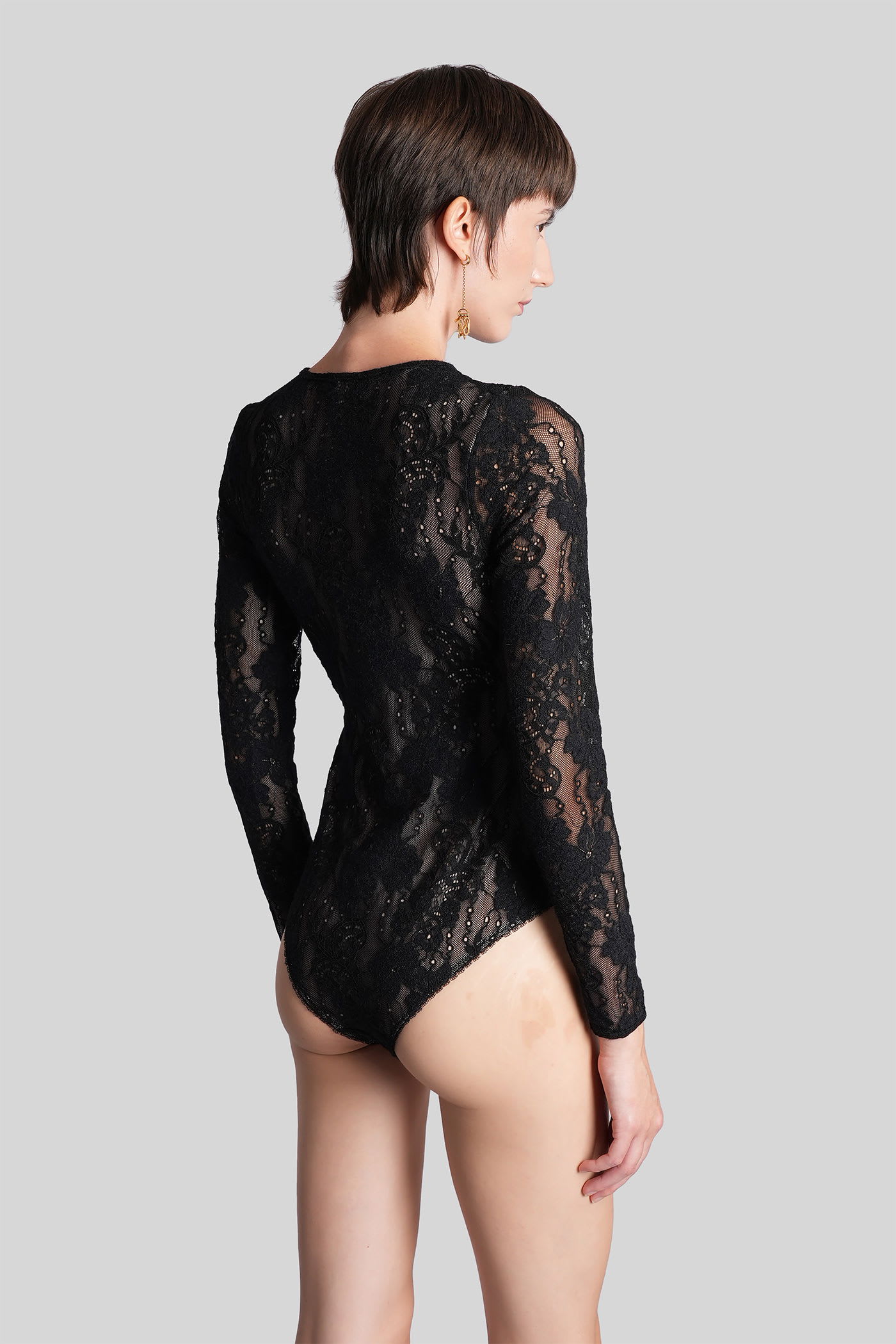 Zimmermann Body Lace Black In Black