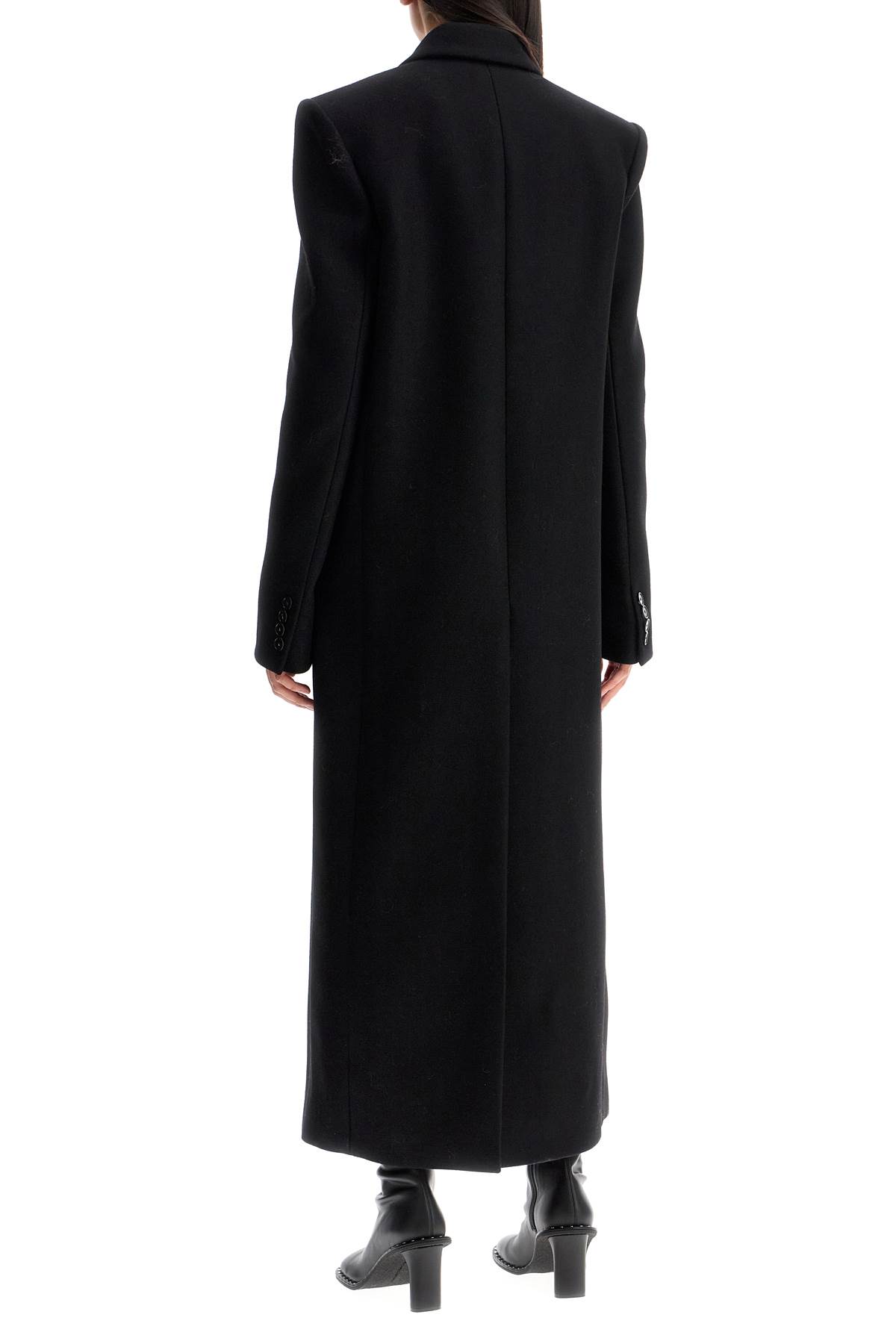 Shop Stella Mccartney Long Double-breasted Coat In Black (black)