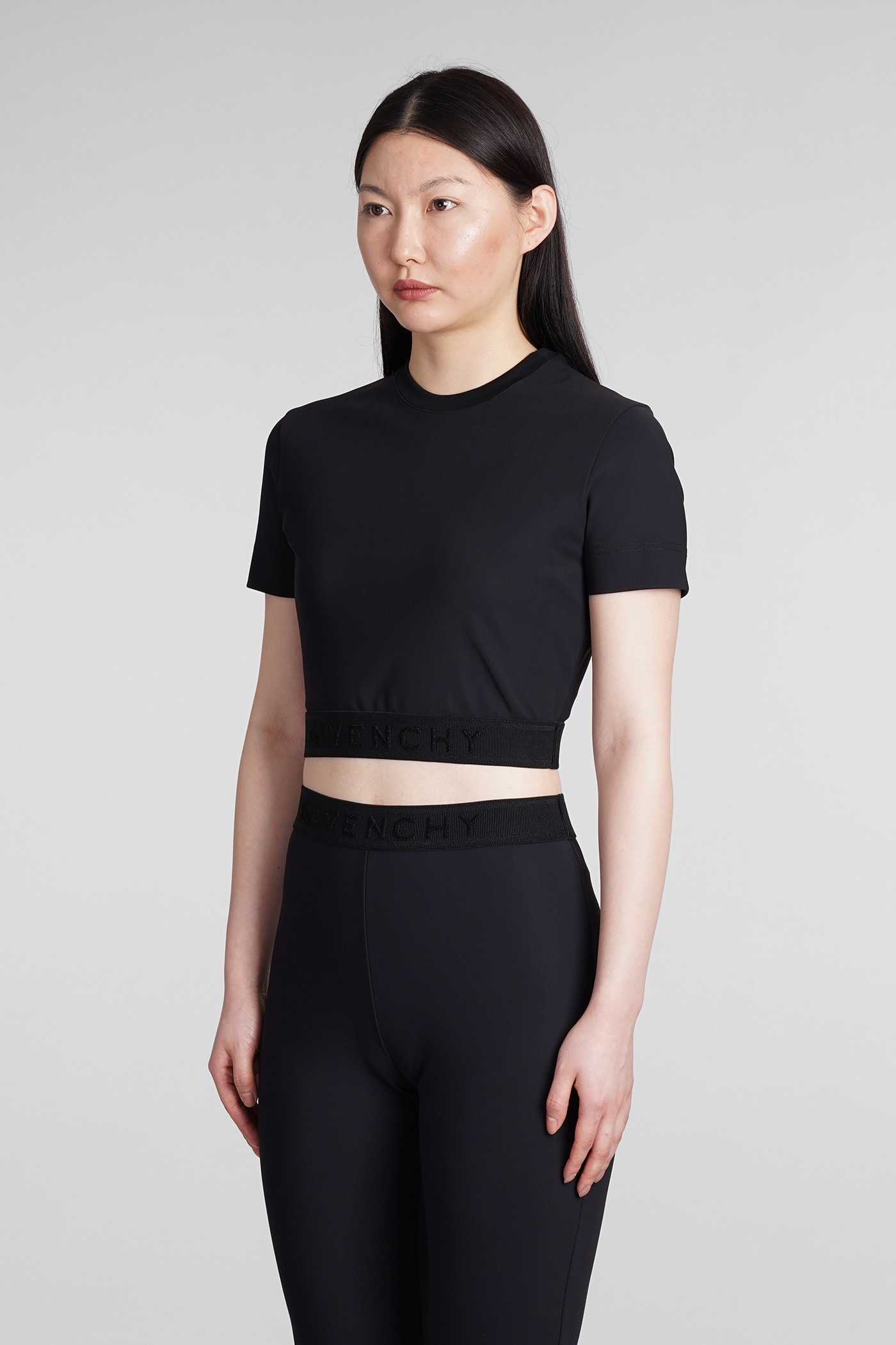 Shop Givenchy T-shirt In Black Polyamide
