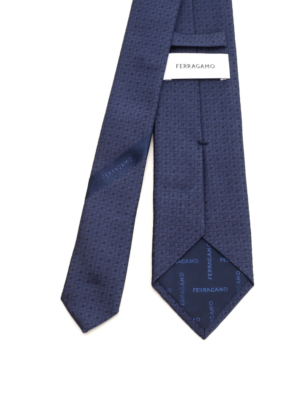 Shop Ferragamo Silk Tie In Blue