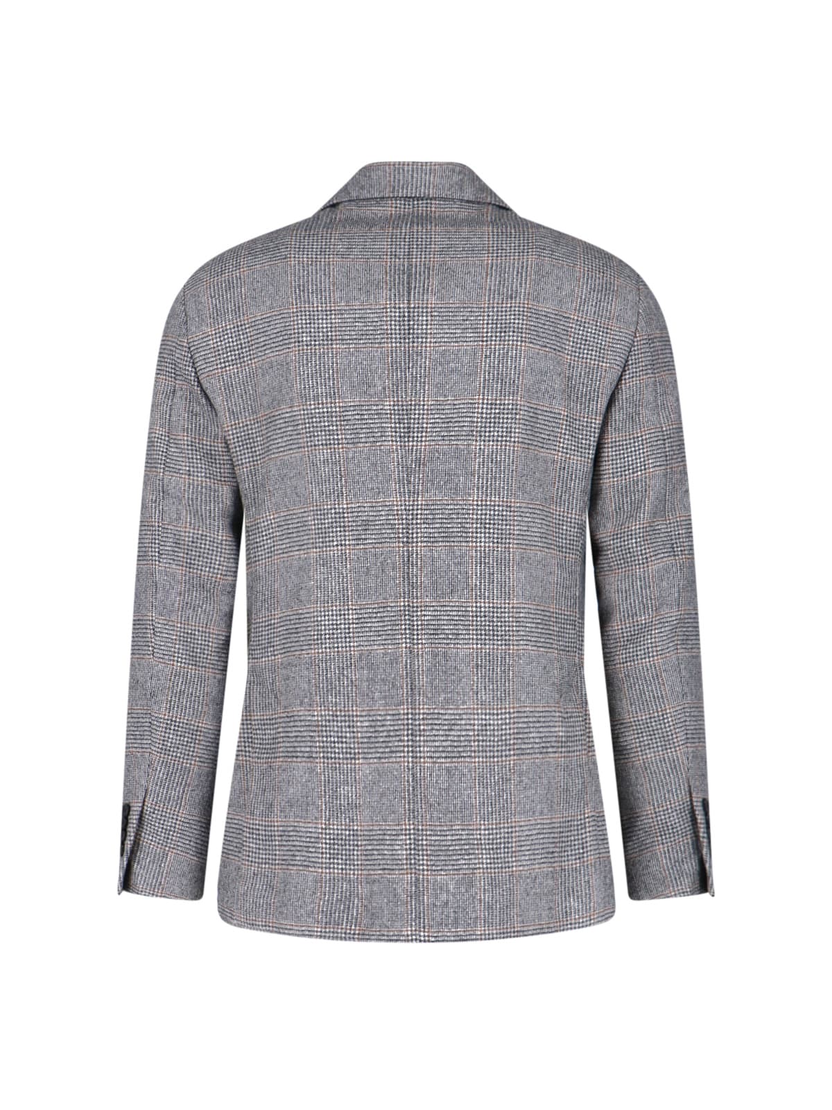 Lardini Check Pattern Front Pockets Long Sleeves In Gold