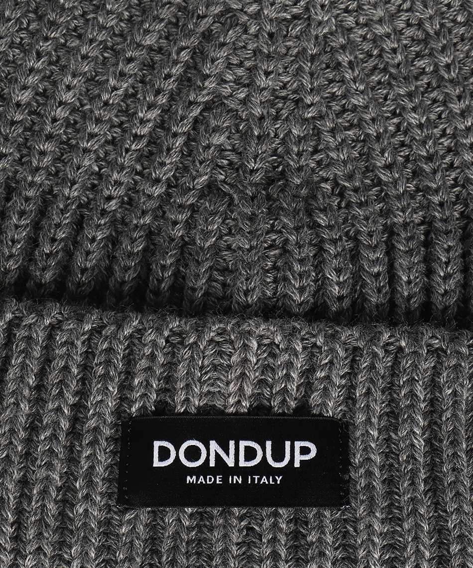 Shop Dondup Knitted Beanie In Grey