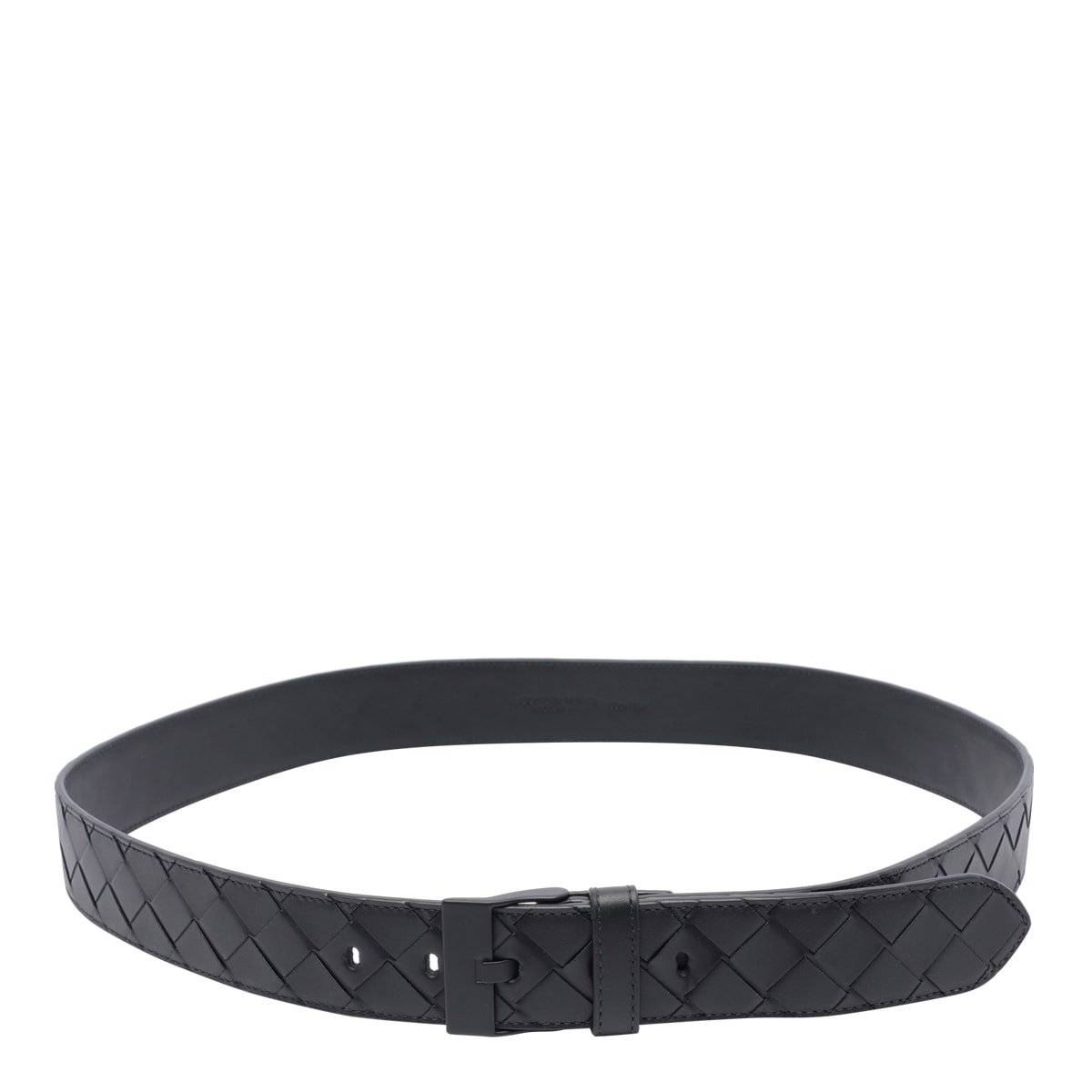 Shop Bottega Veneta Intrecciato Watch Belt In Black