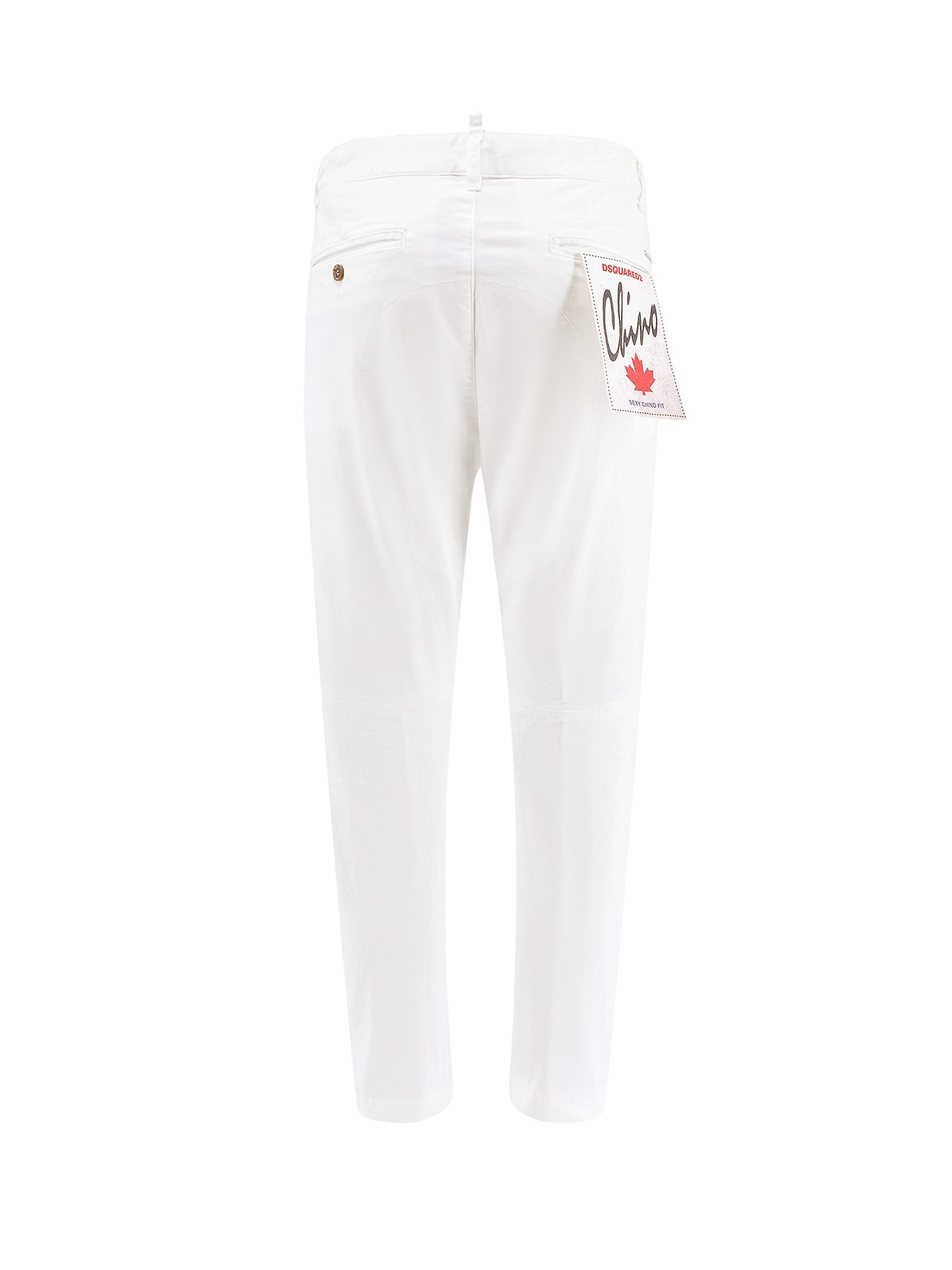 Shop Dsquared2 Sexy Chino Trouser In White