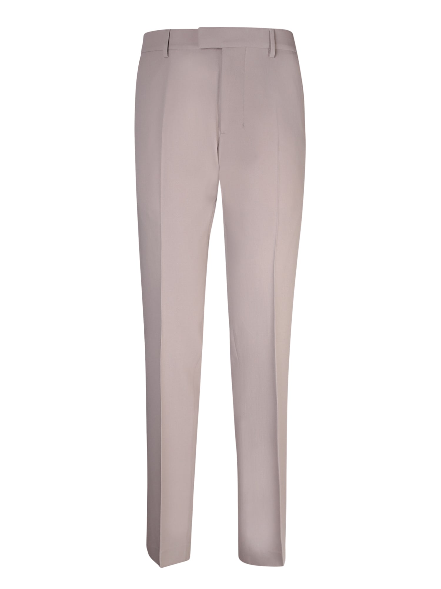 AMI ALEXANDRE MATTIUSSI CIGARETTE BEIGE TROUSERS