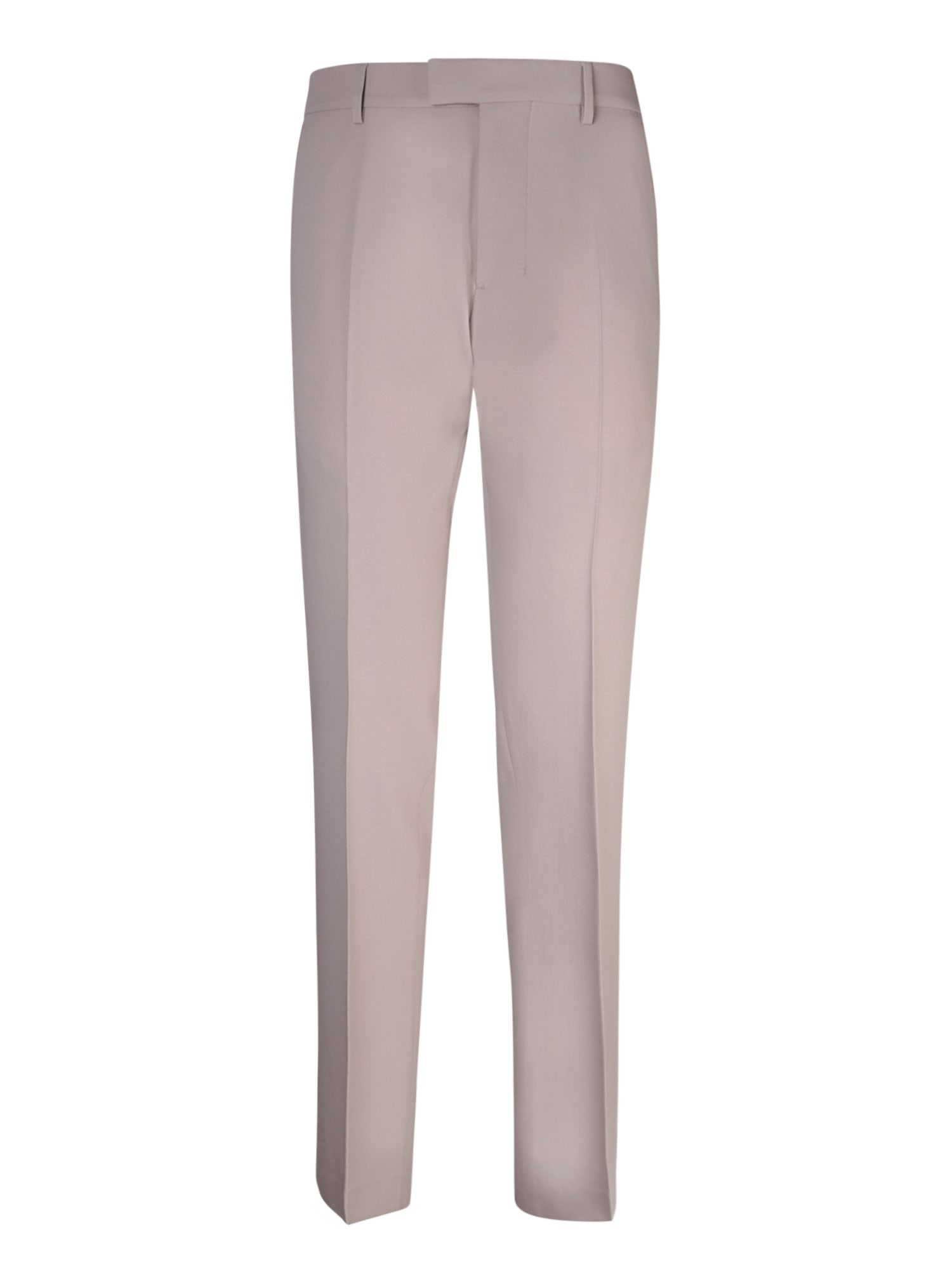 Shop Ami Alexandre Mattiussi Cigarette Beige Trousers