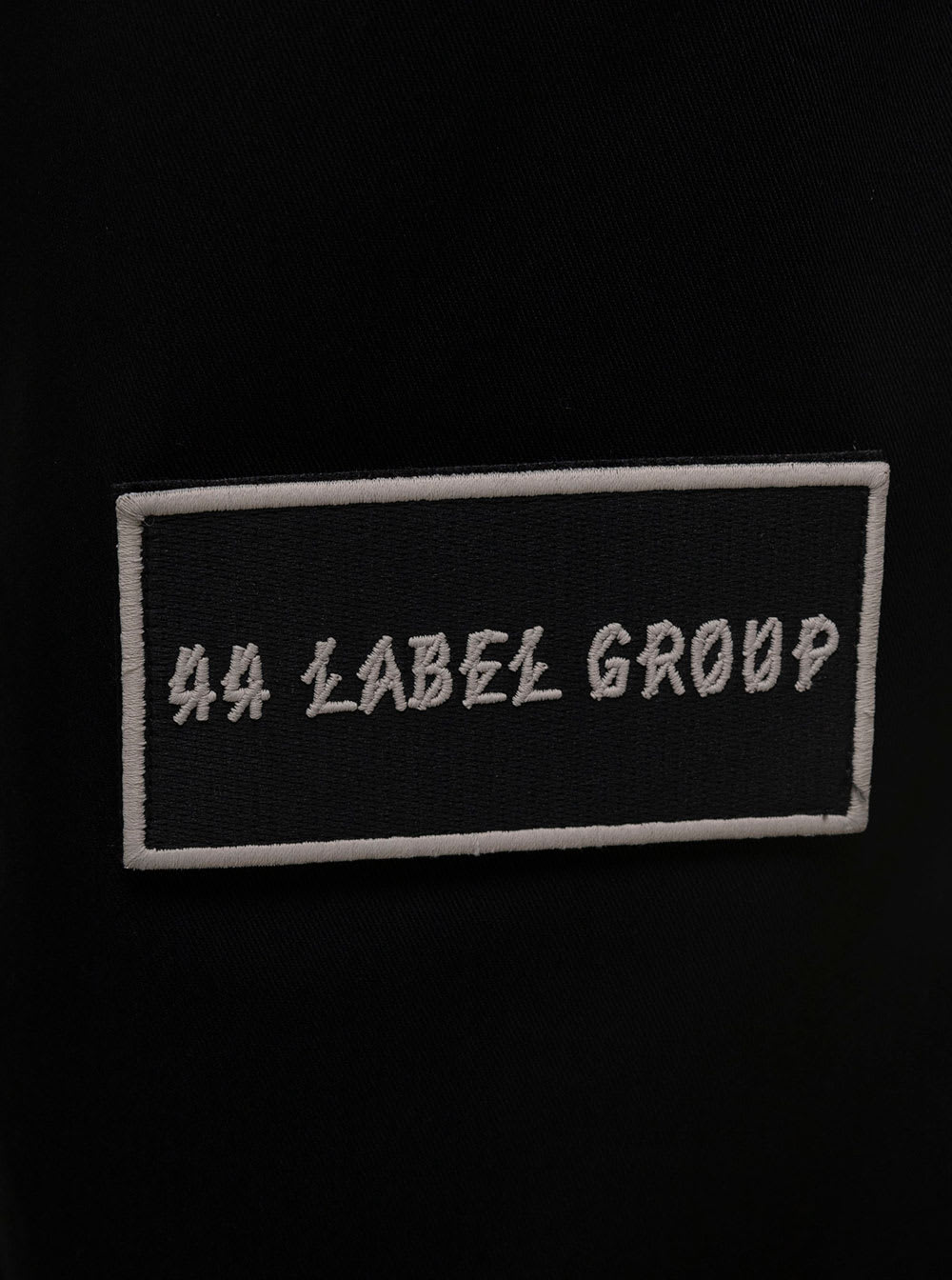 Shop 44 Label Group Helm Black Cargo Pants With Logo Patch In Cotton Man