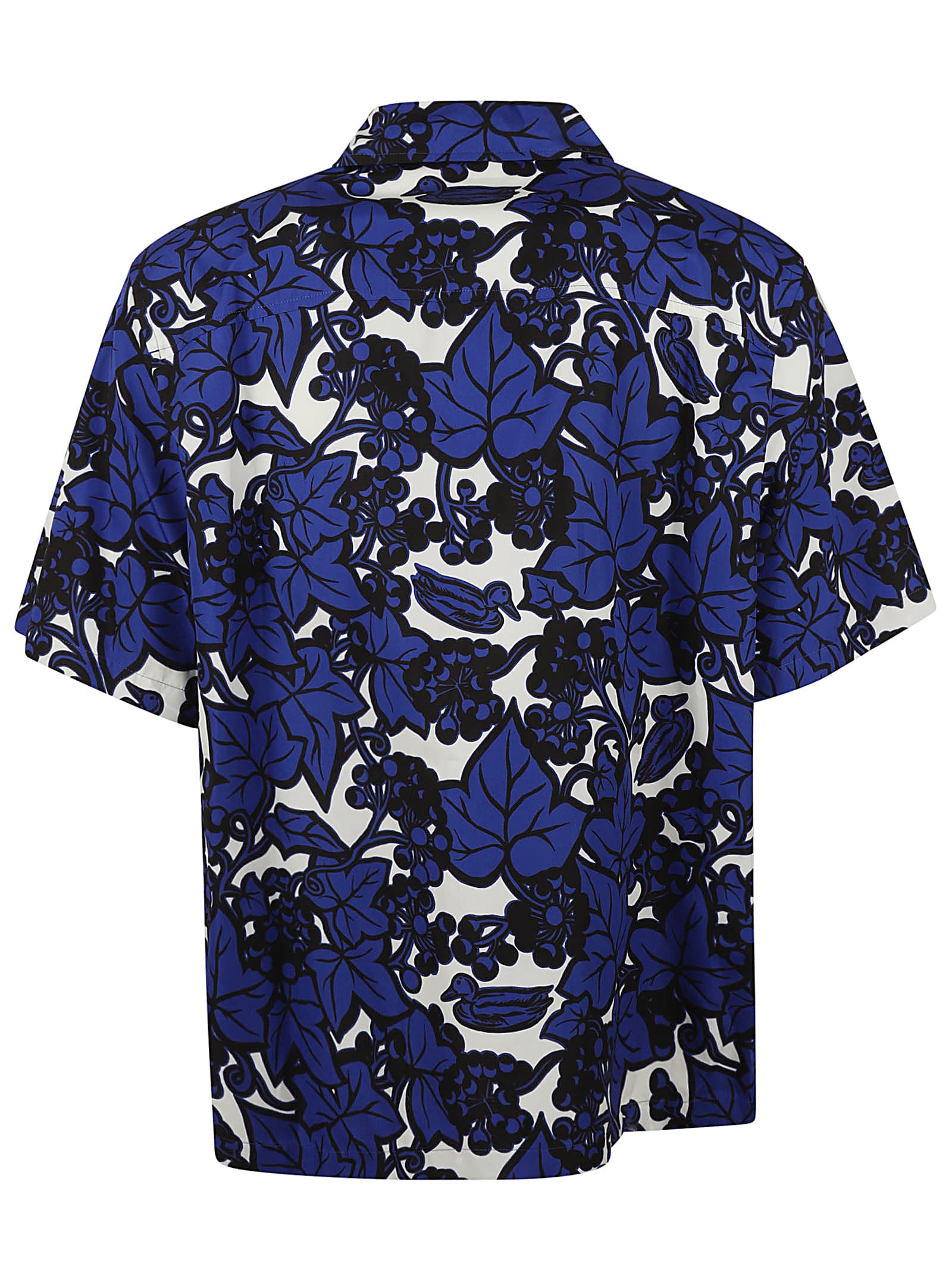 Burberry Ivy Cotton Shirt In Knight Ip Pattern
