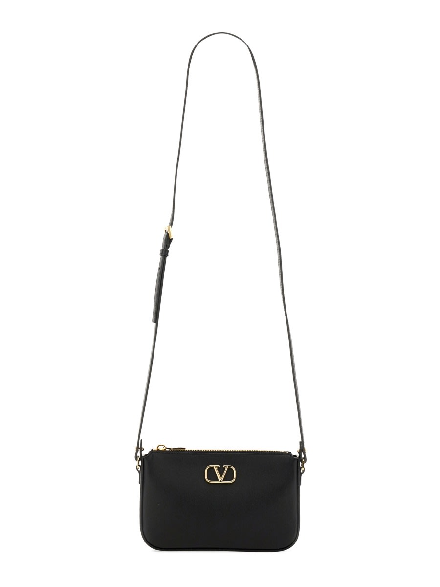 Shop Valentino Mini Signature Vlogo Bag In Black