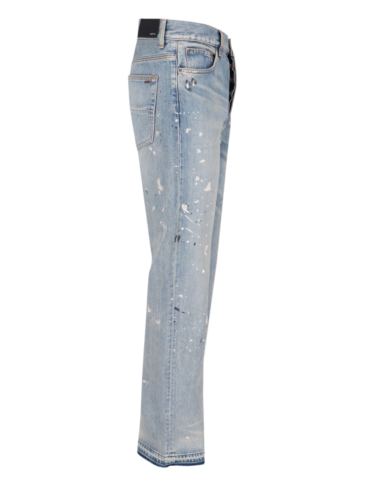 Amiri Man Jeans Blue Size 33 Cotton In Light Blue
