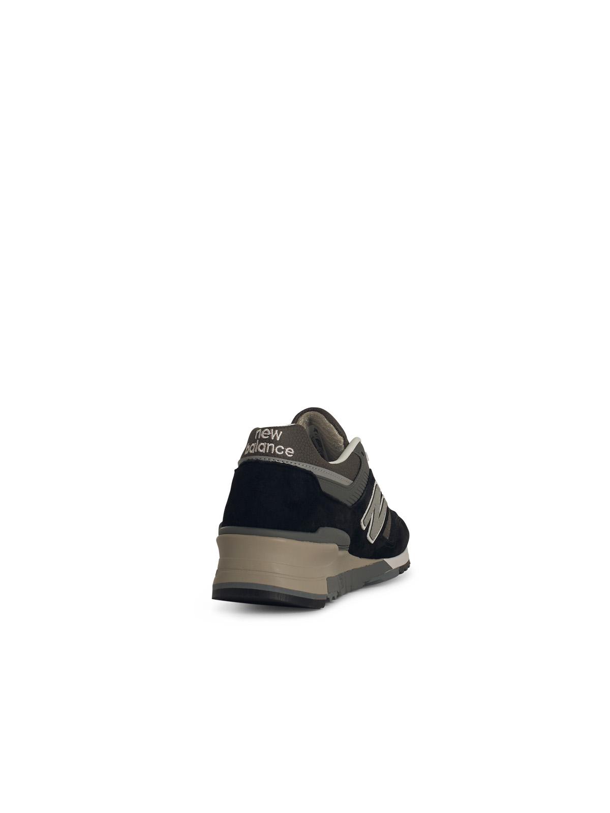 New Balance Suede Blend Sneakers Featuring Mesh Panels