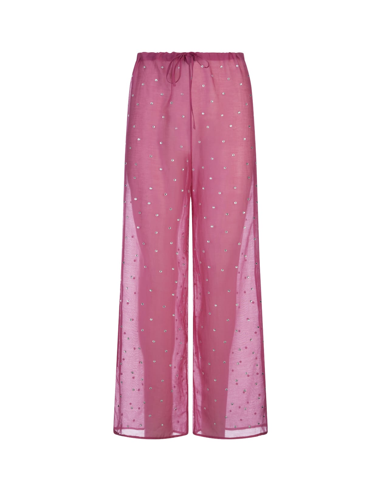 Shop Oseree Flamingo Gem Trousers In Pink