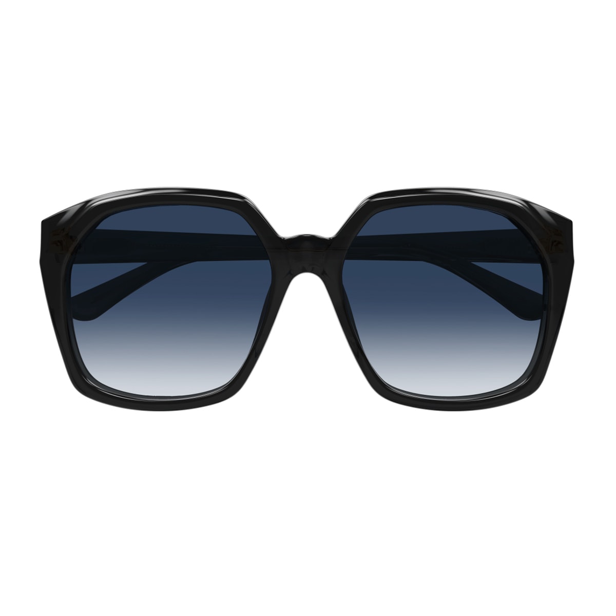 Chloé Ch0280s Linea Chloé 002 Black Blue Sunglasses