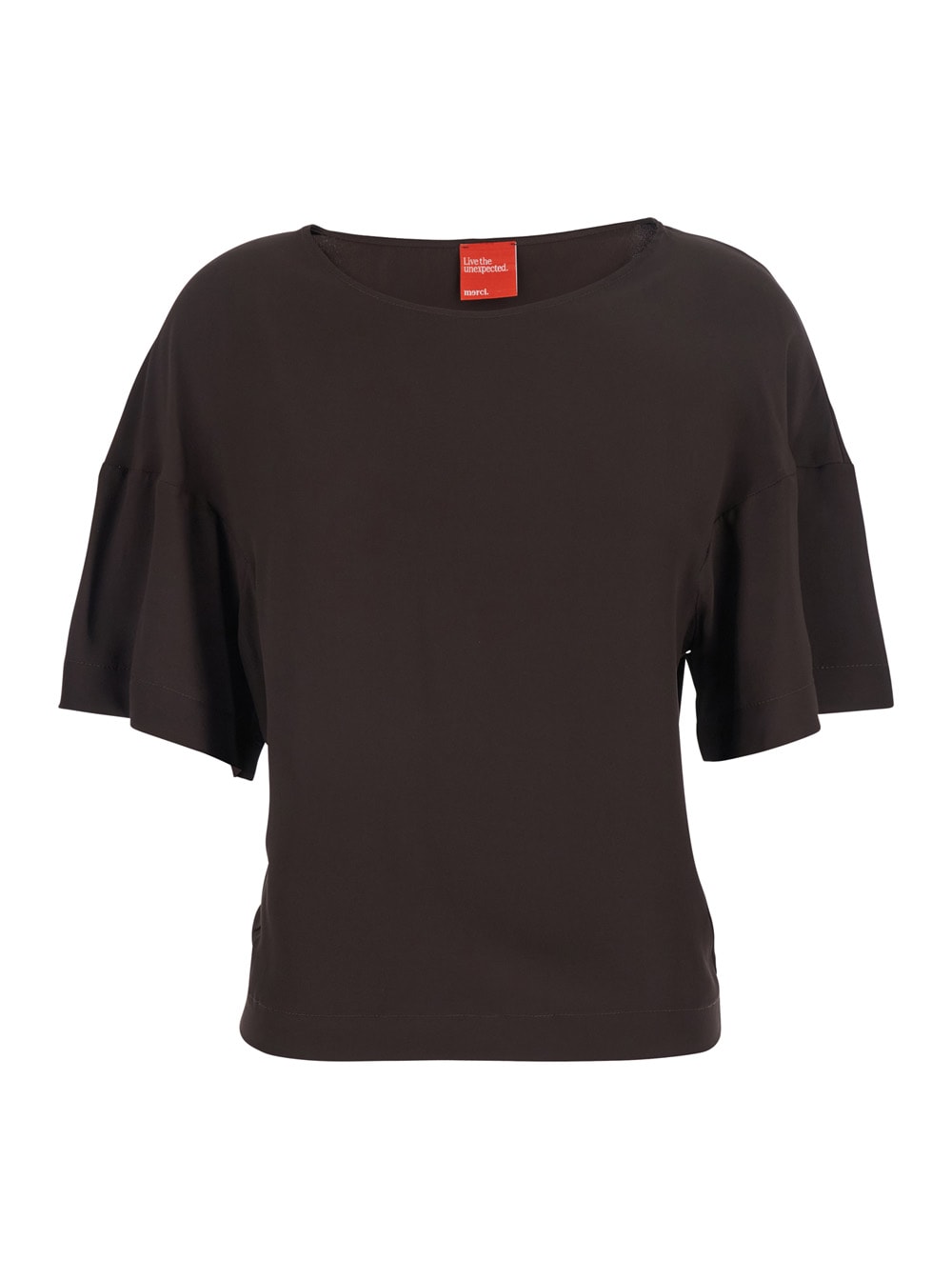 Merci Short-sleeved T-shirt In Brown