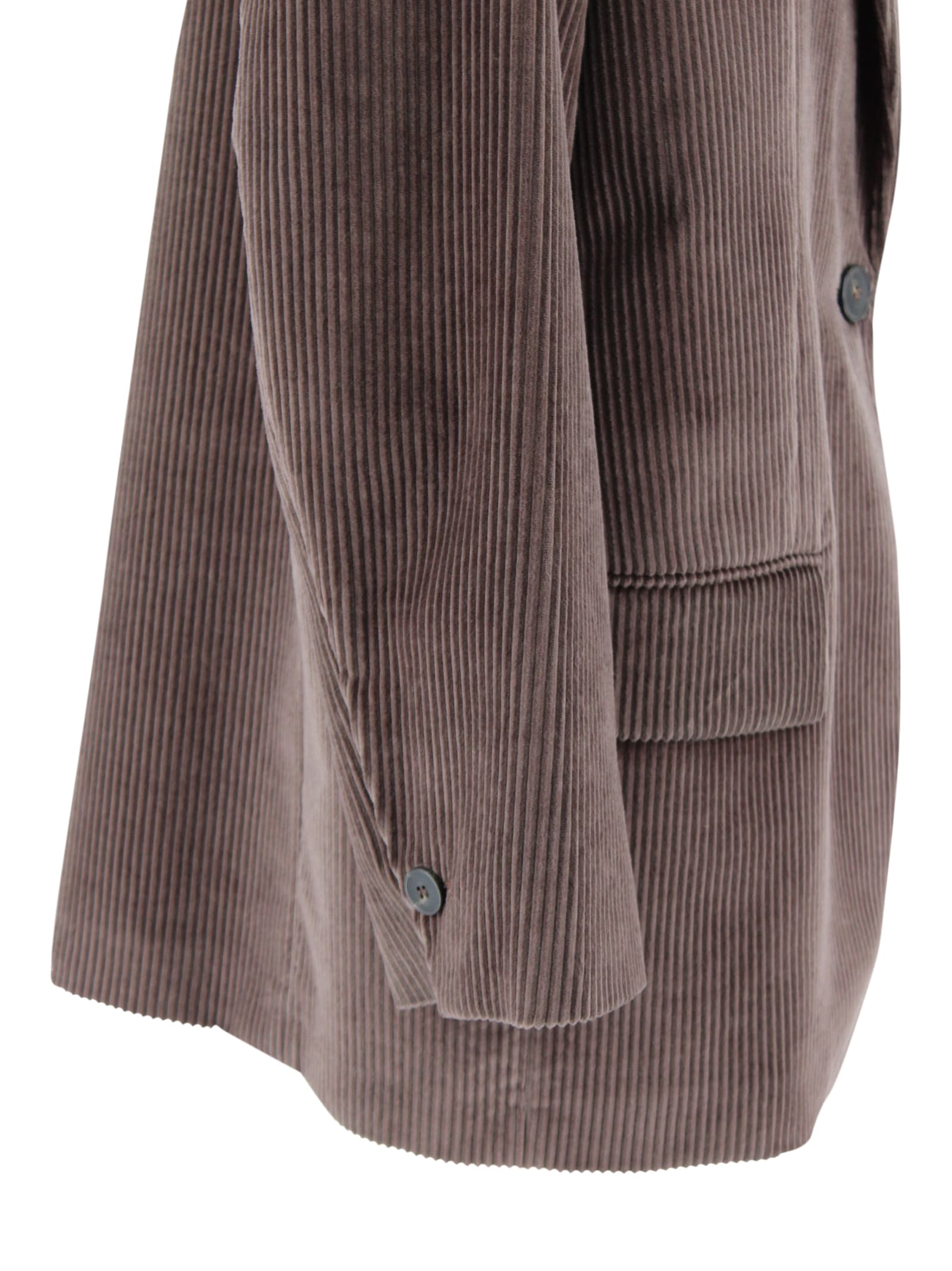 Weekend Max Mara Oversized Velvet Blazer Featuring Chest Pocket In Multi