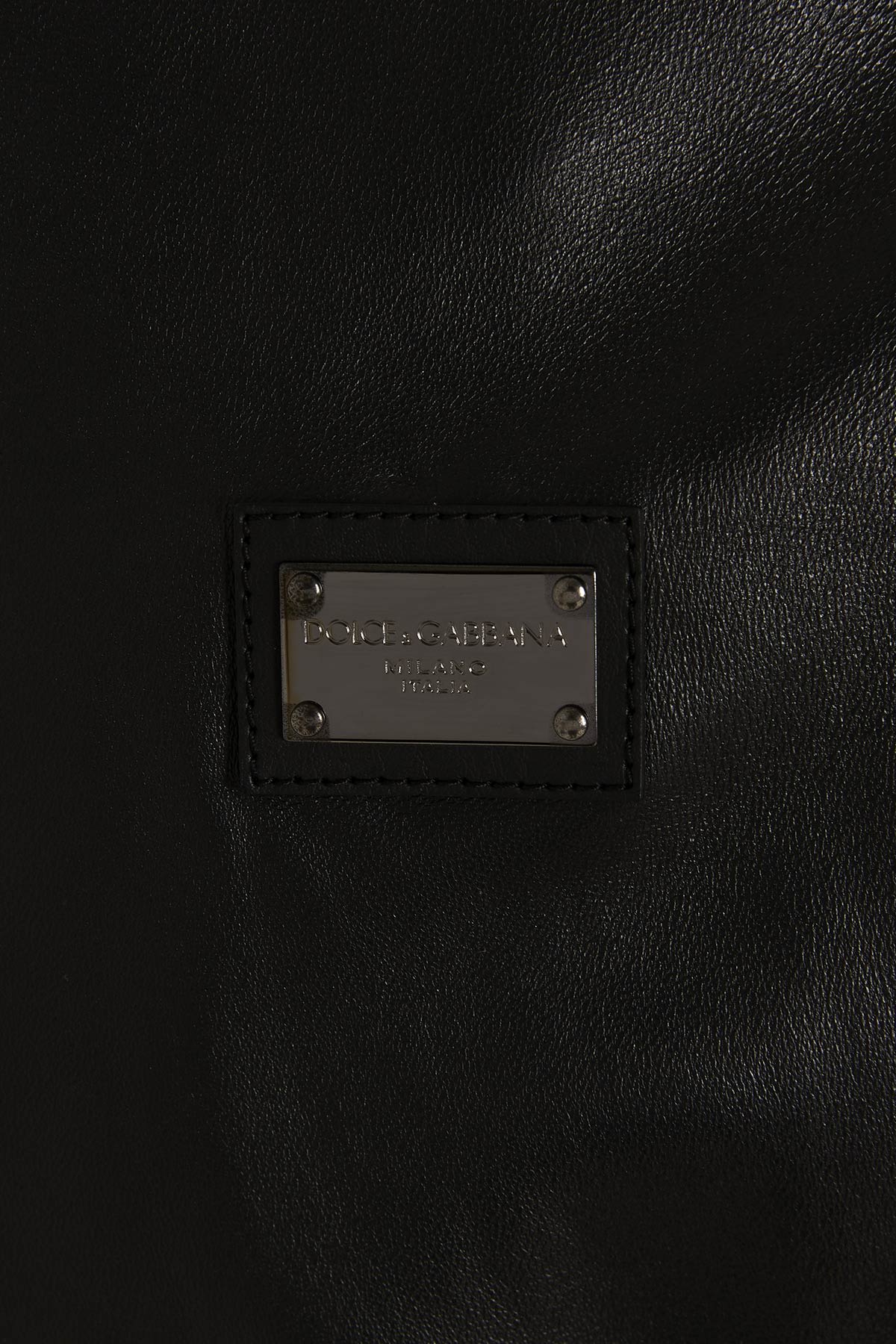 Dolce & Gabbana Hooded Jacket With Elastic Cuffs And Hem In Nero