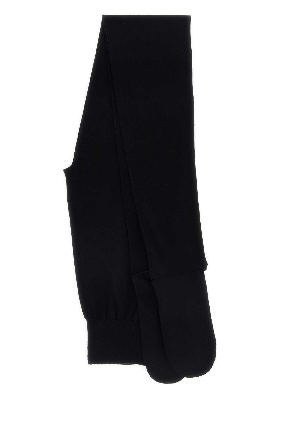The Row Stretch Viscose Blend Opaque Waistband Collant In Black